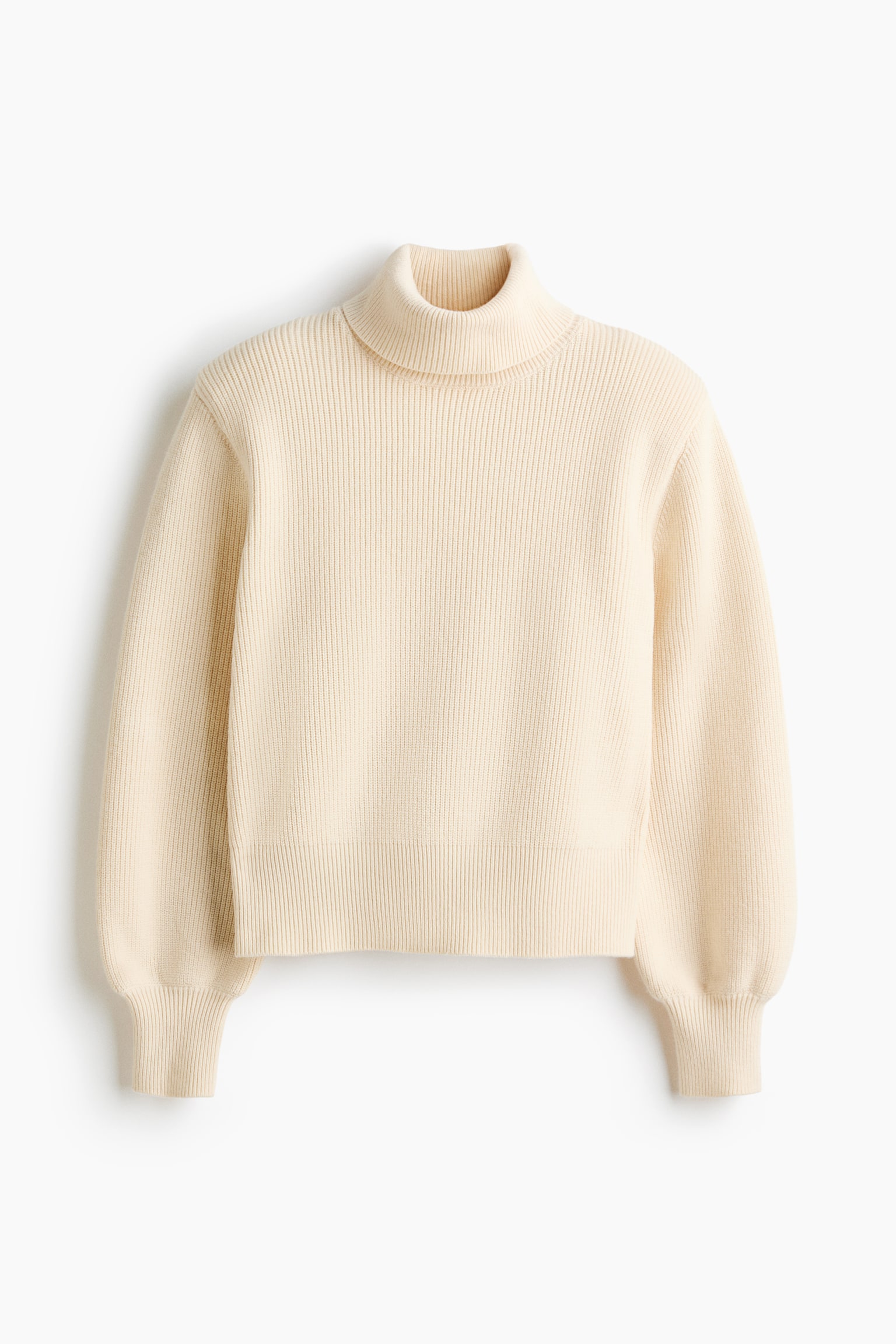 Shoulder-pad jumper - Cream/Brown