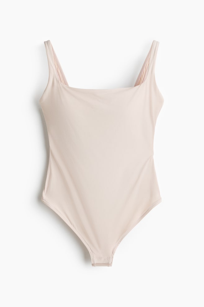 Padded-cup microfibre body - Light beige/Black/Burgundy/Navy blue/Old rose - 1