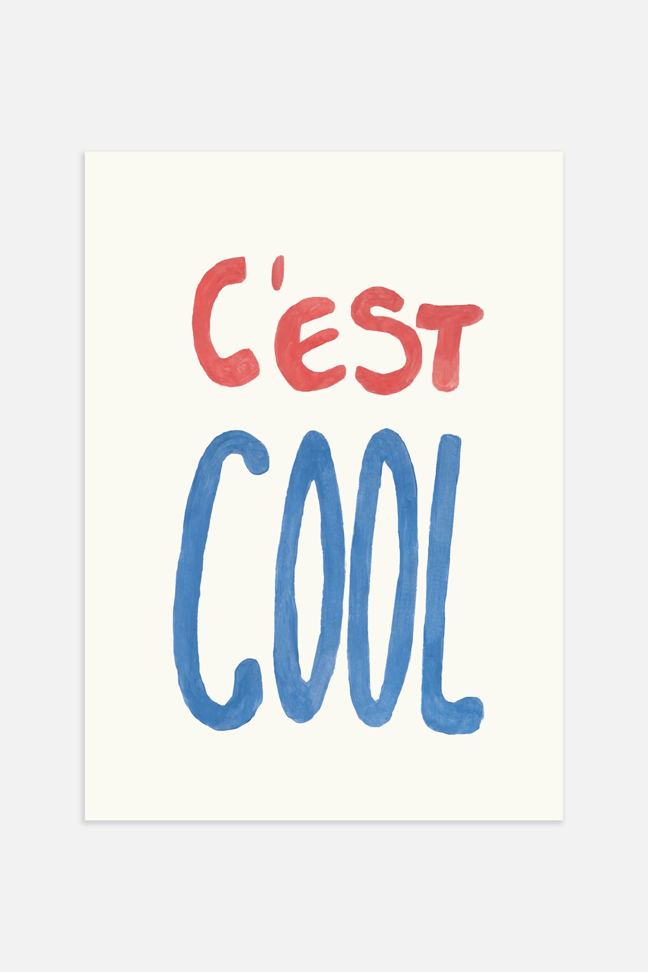 C'est Cool Poster Blue/beige Postery Home All H&M GB