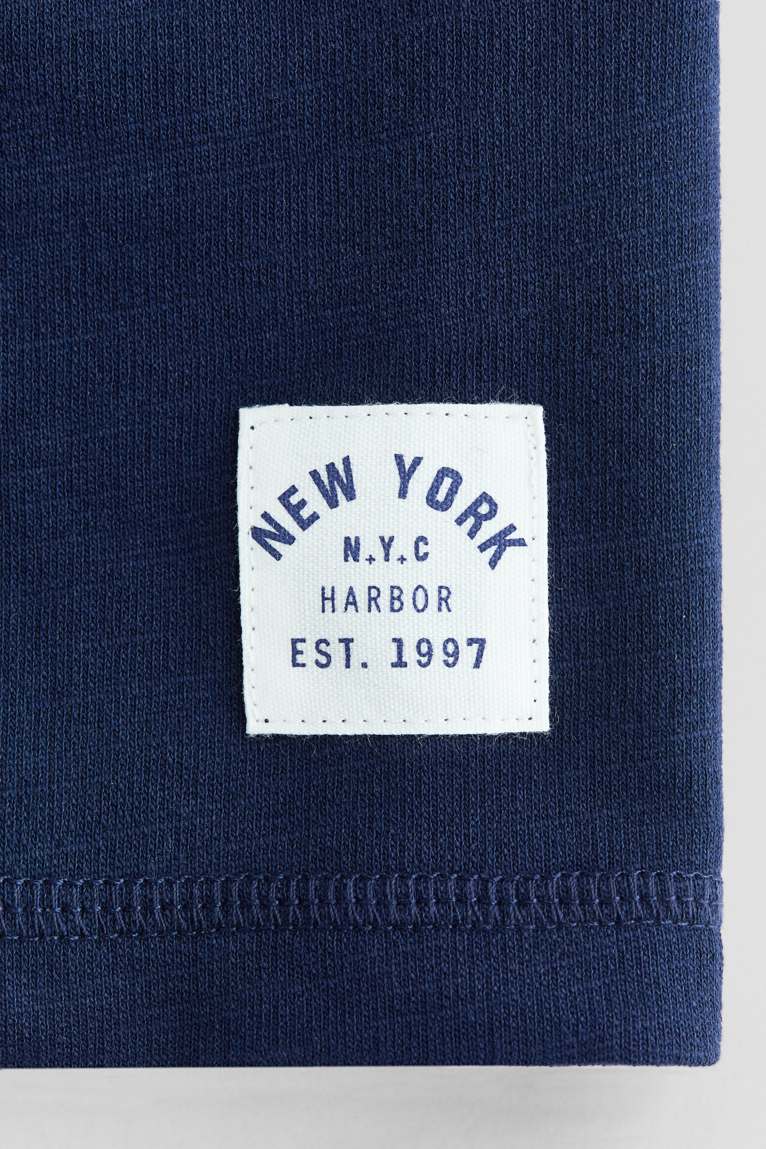 Sweatshort - Donkerblauw/New York/Beige - 5