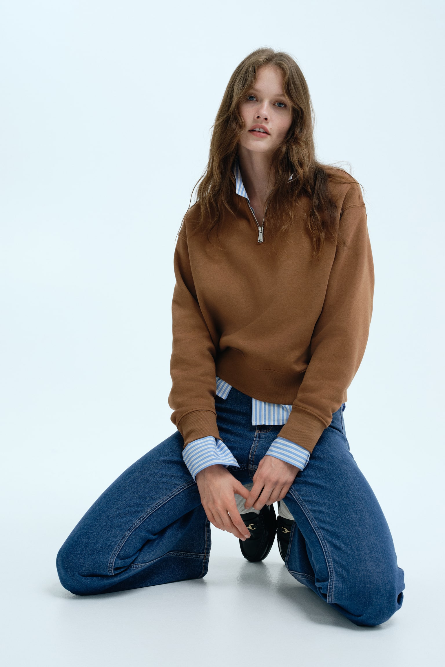 Flared High Jeans - Denimblau/Helles Denimblau/Dunkles Denimblau - 5