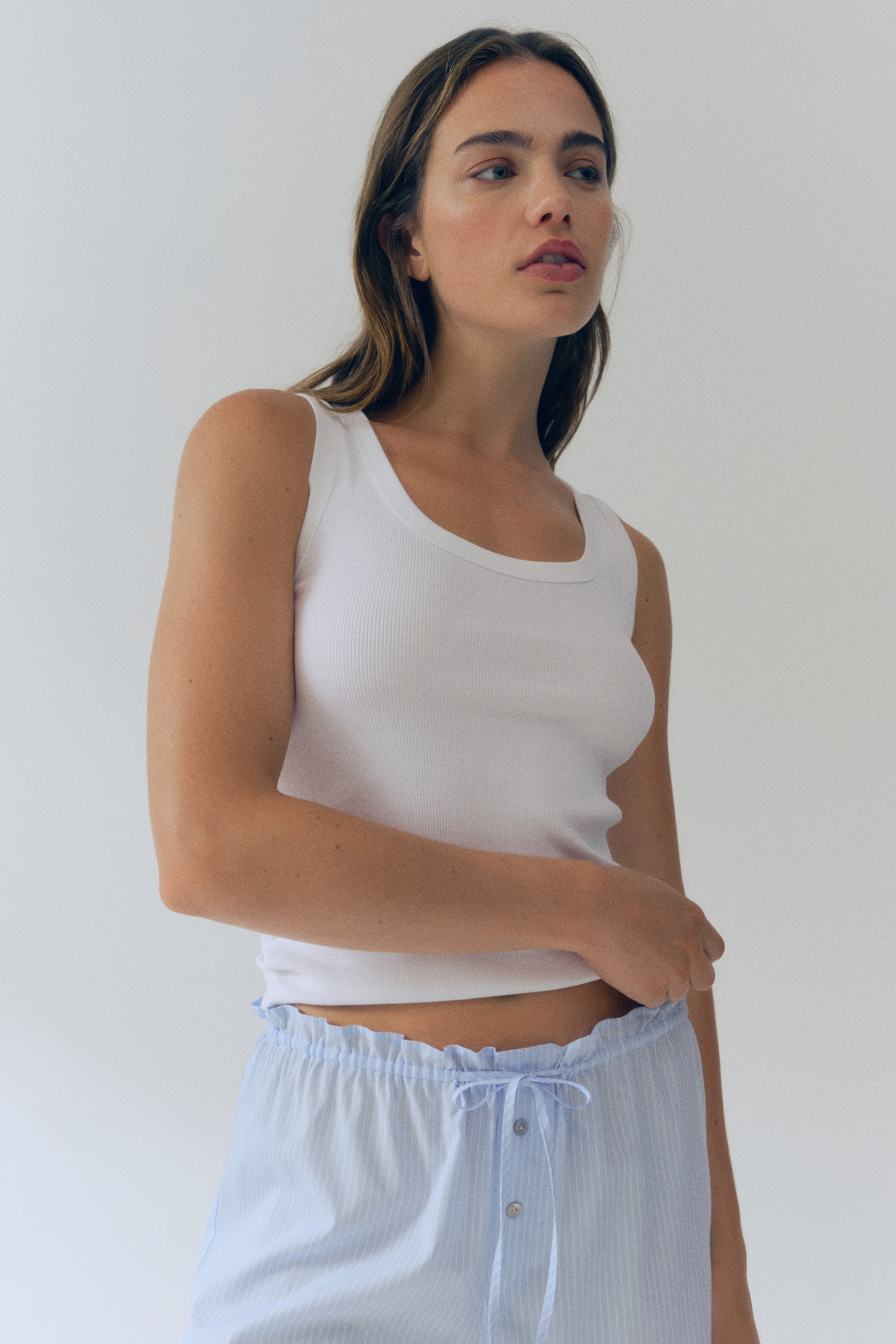 Cotton Poplin Pajama Pants