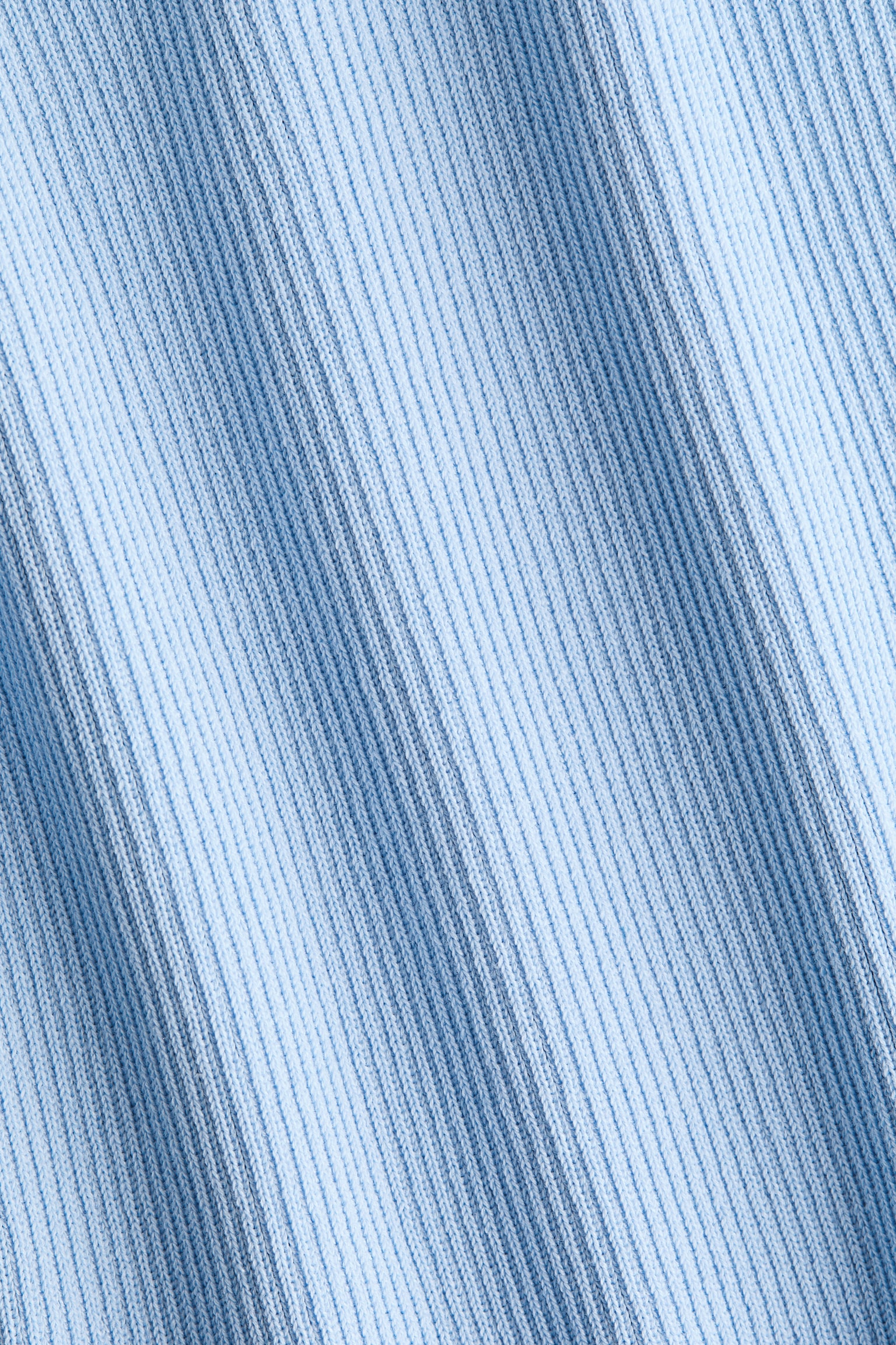 Rib-knit mini dress - Light blue/Pink - 2