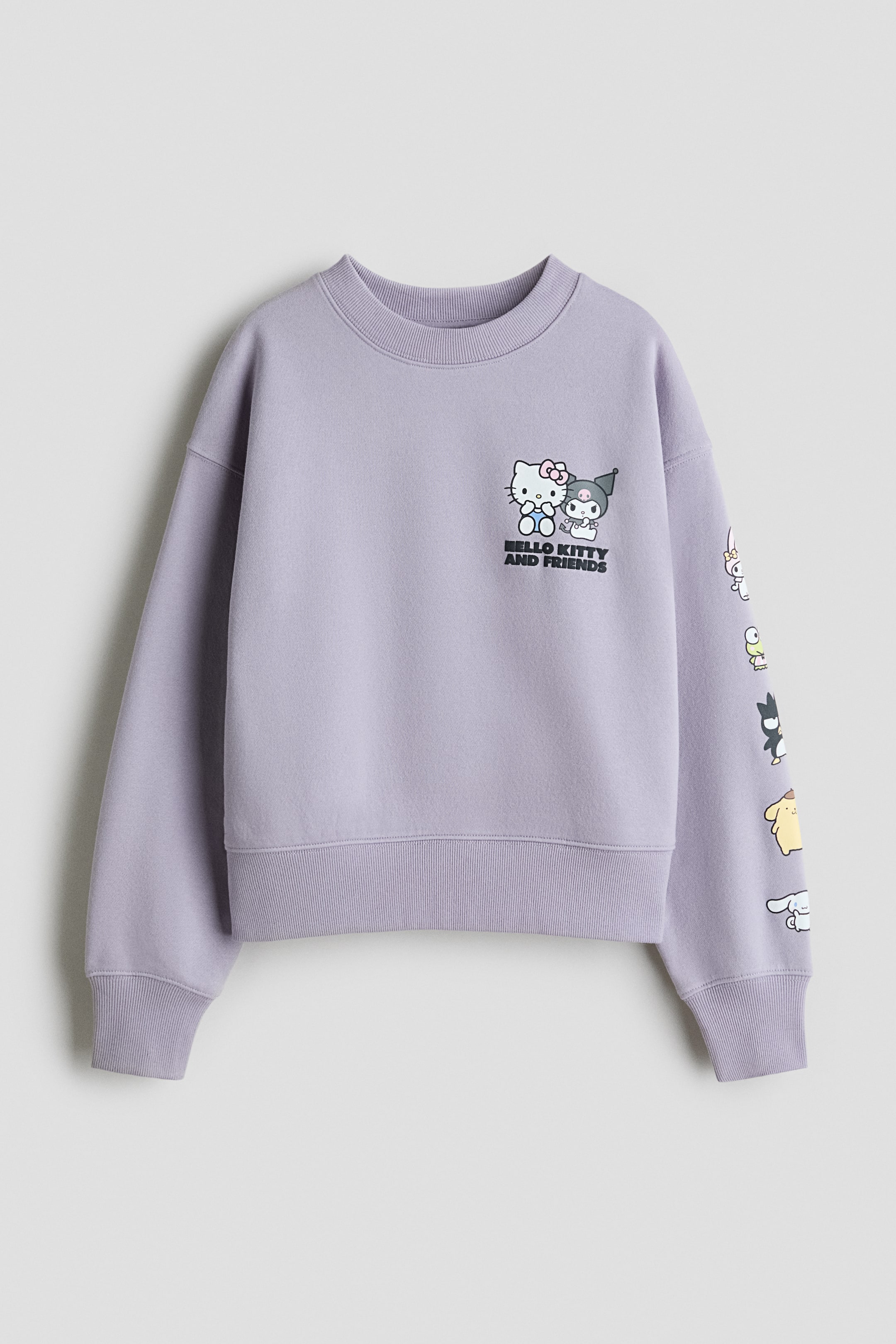 Ampliar la imagen: Sudadera con diseño - Morado tenue/Hello Kitty - Kids | H&M MX 1