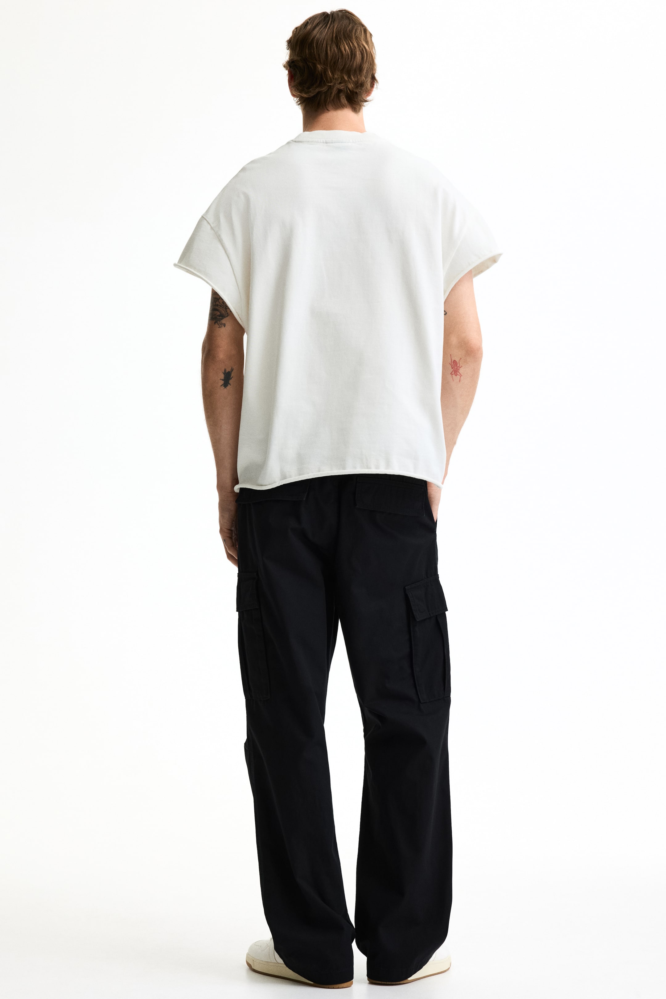 Мужские брюки H&M Relaxed-Fit Cargo Pants — фото 6
