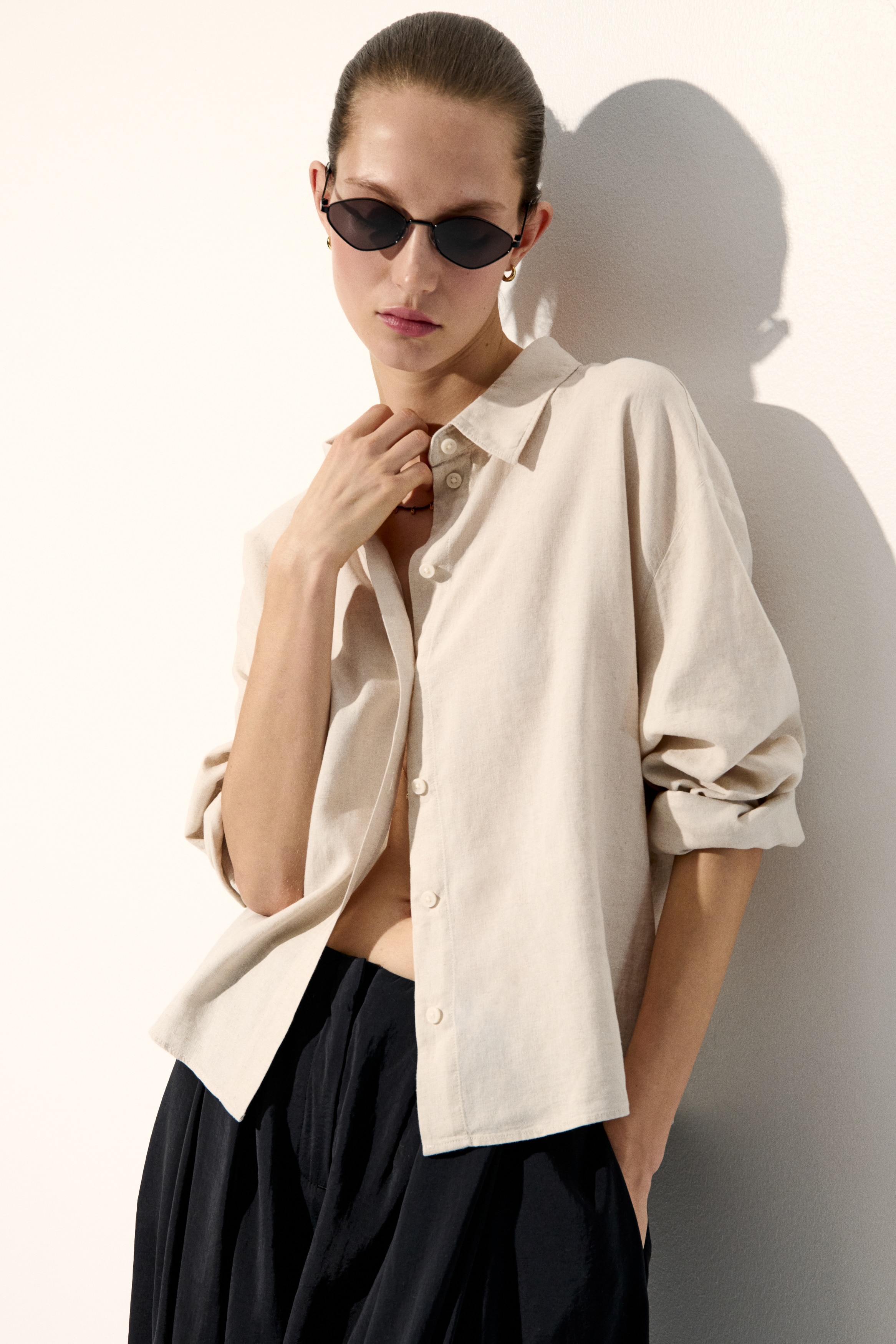 Linen-Blend Shirt from H&M - $29.99