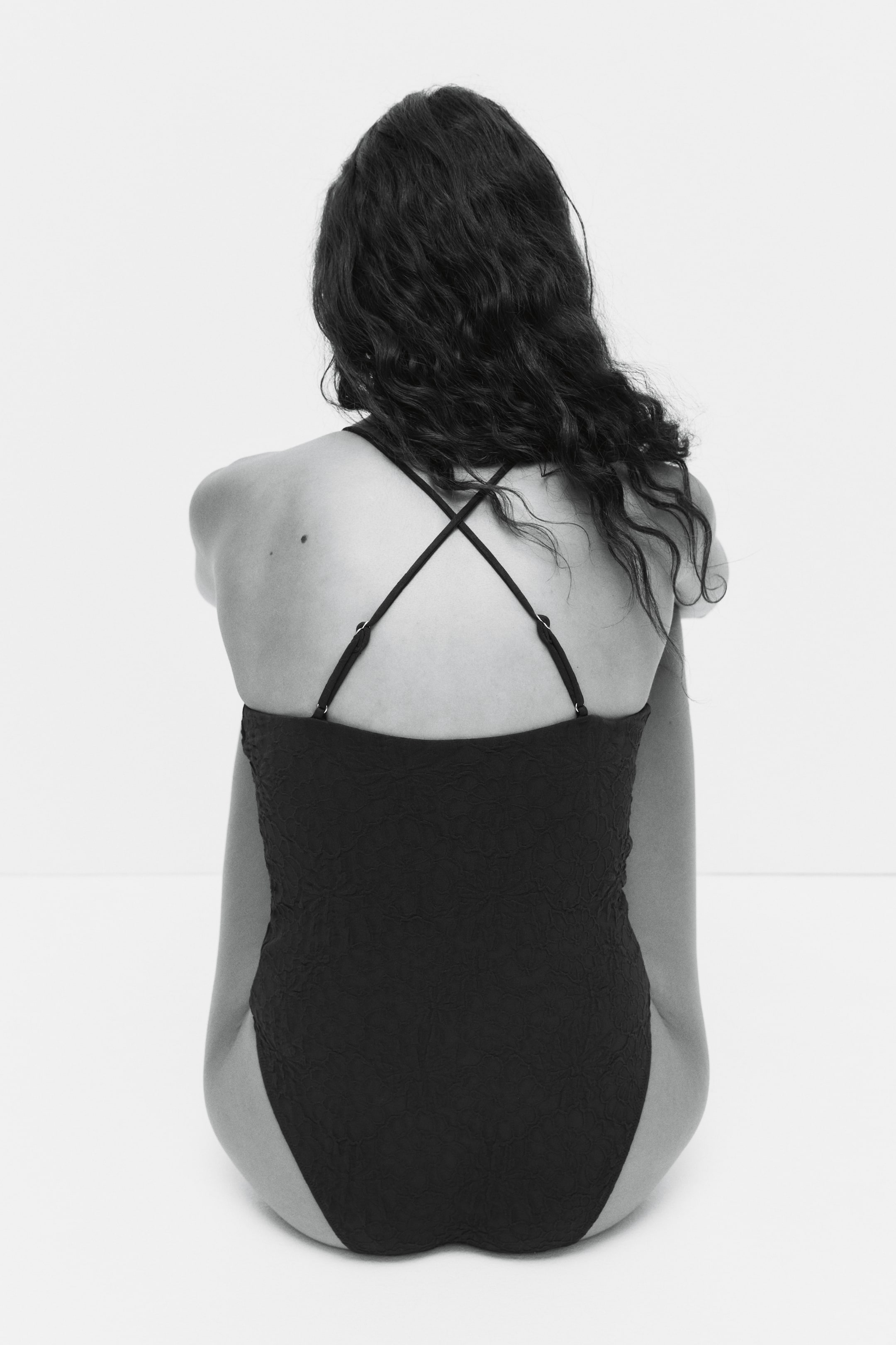 View larger image: Padded-cup High Leg Swimsuit - Dark brown | H&M AU 4