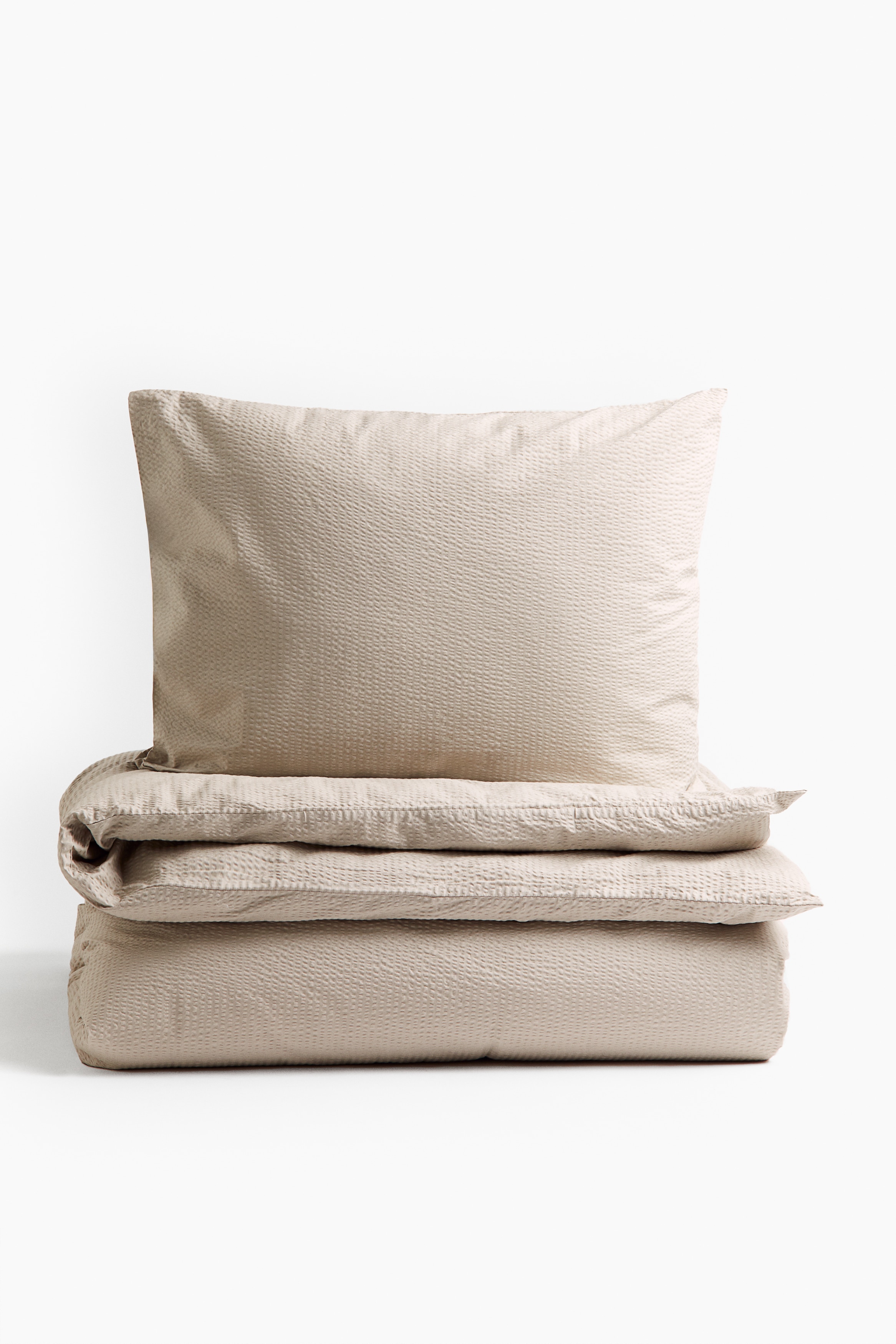 Seersucker single duvet cover setModel