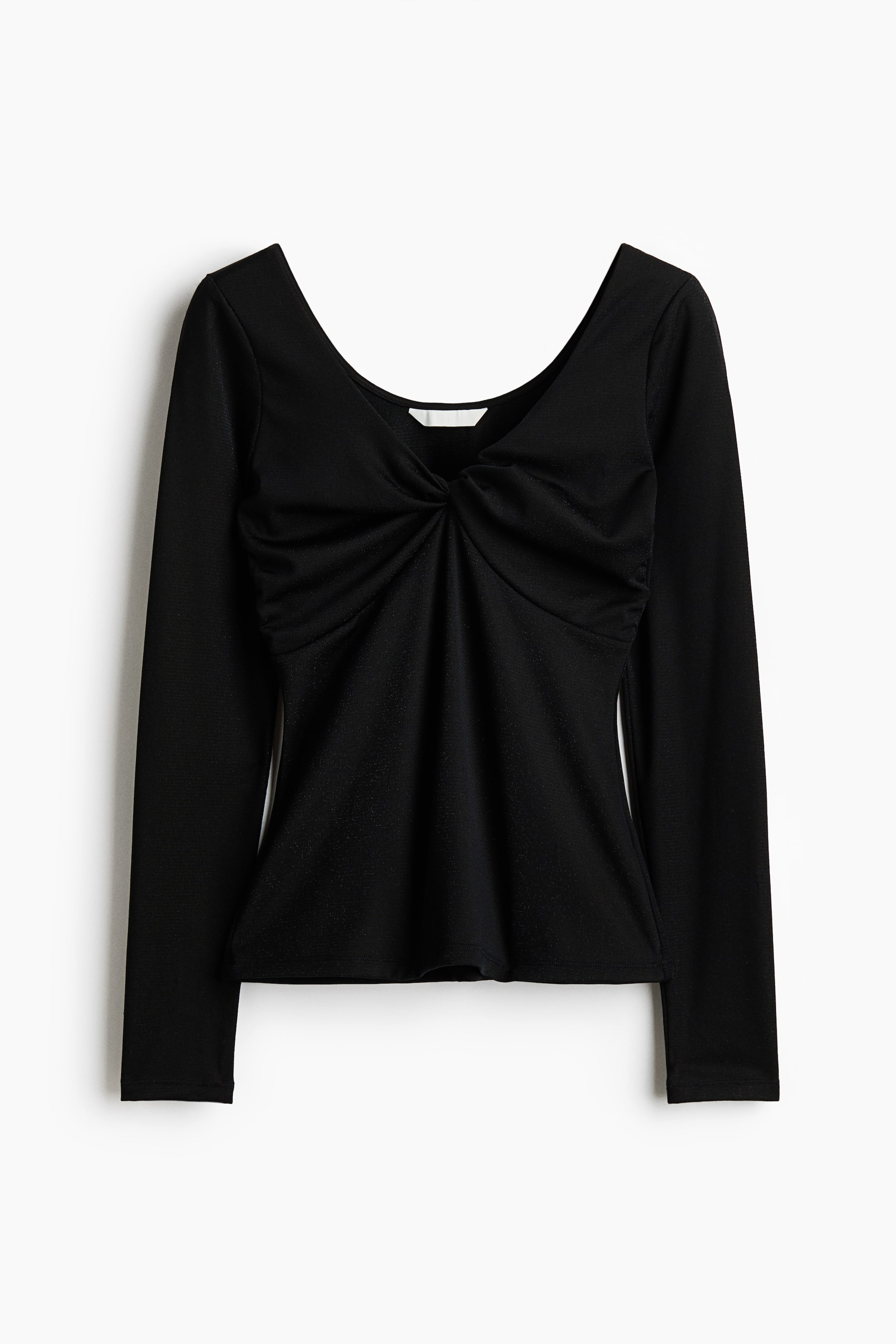 Ampliar la imagen: Top brilloso con diseño girado - Negro - Ladies | H&M MX 5