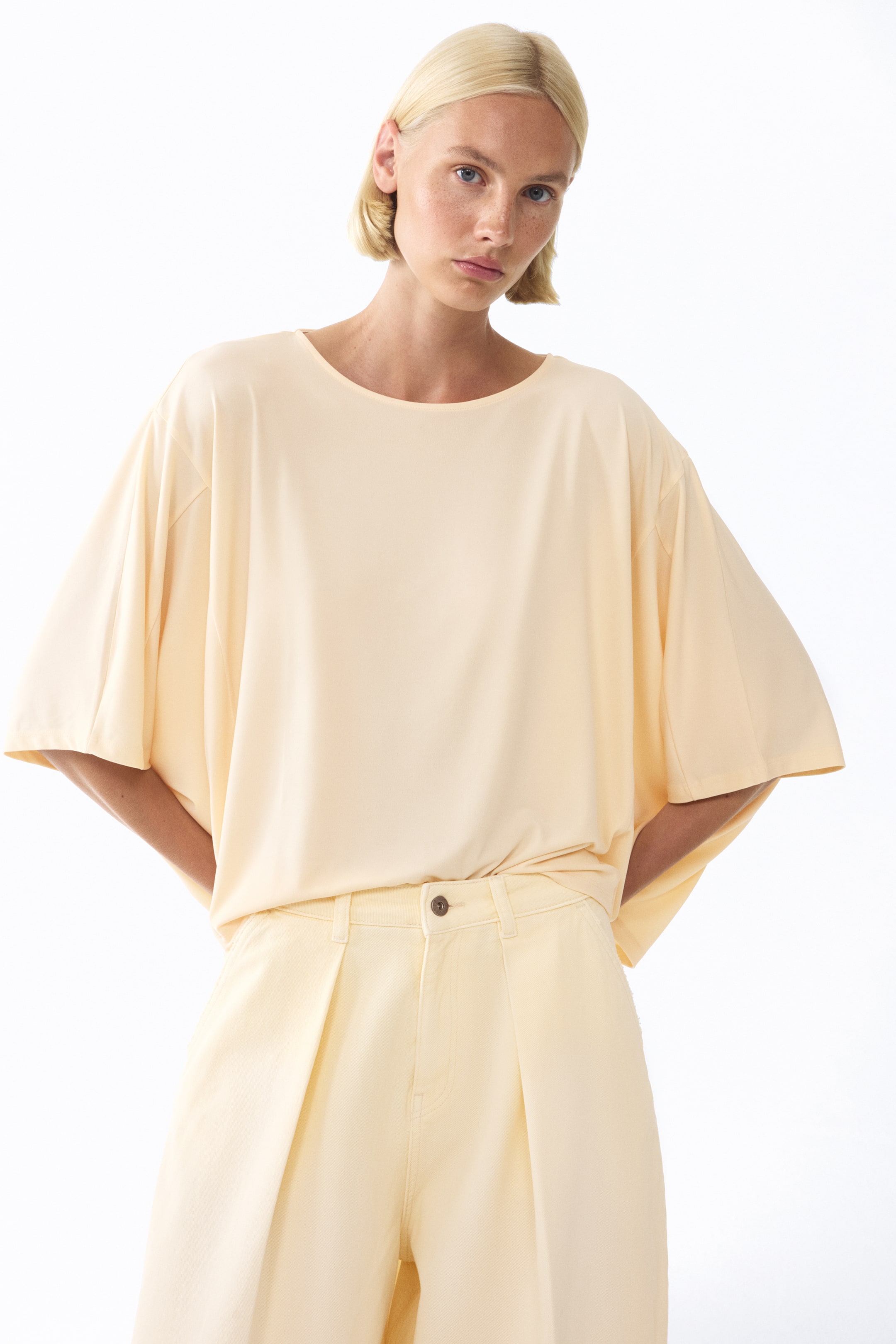 Batwing-Sleeved Top