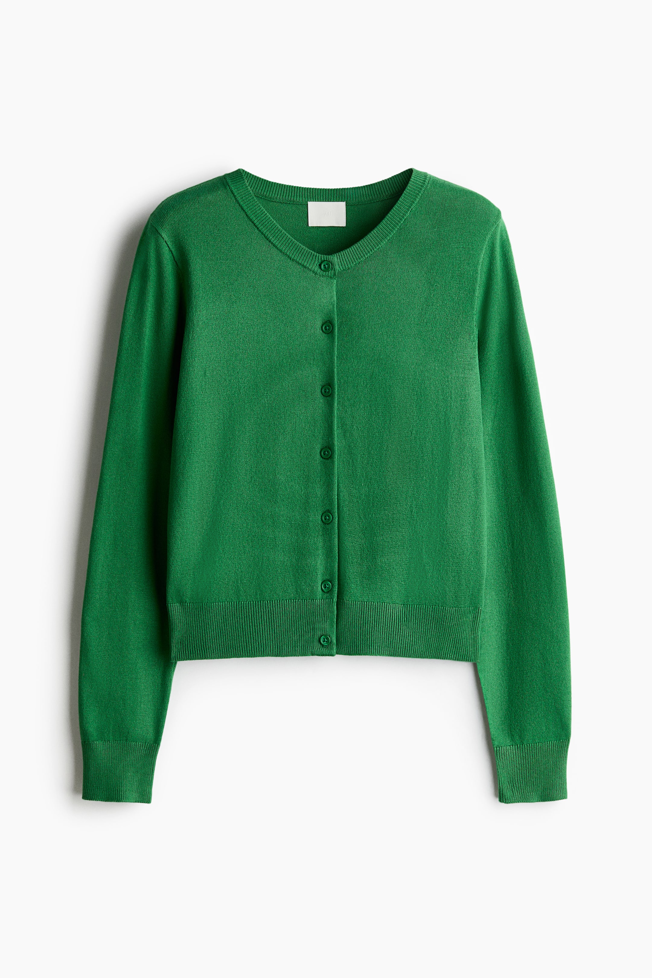 Größeres Bild ansehen: Feinstrick-Cardigan - Grün - Ladies | H&M DE 4