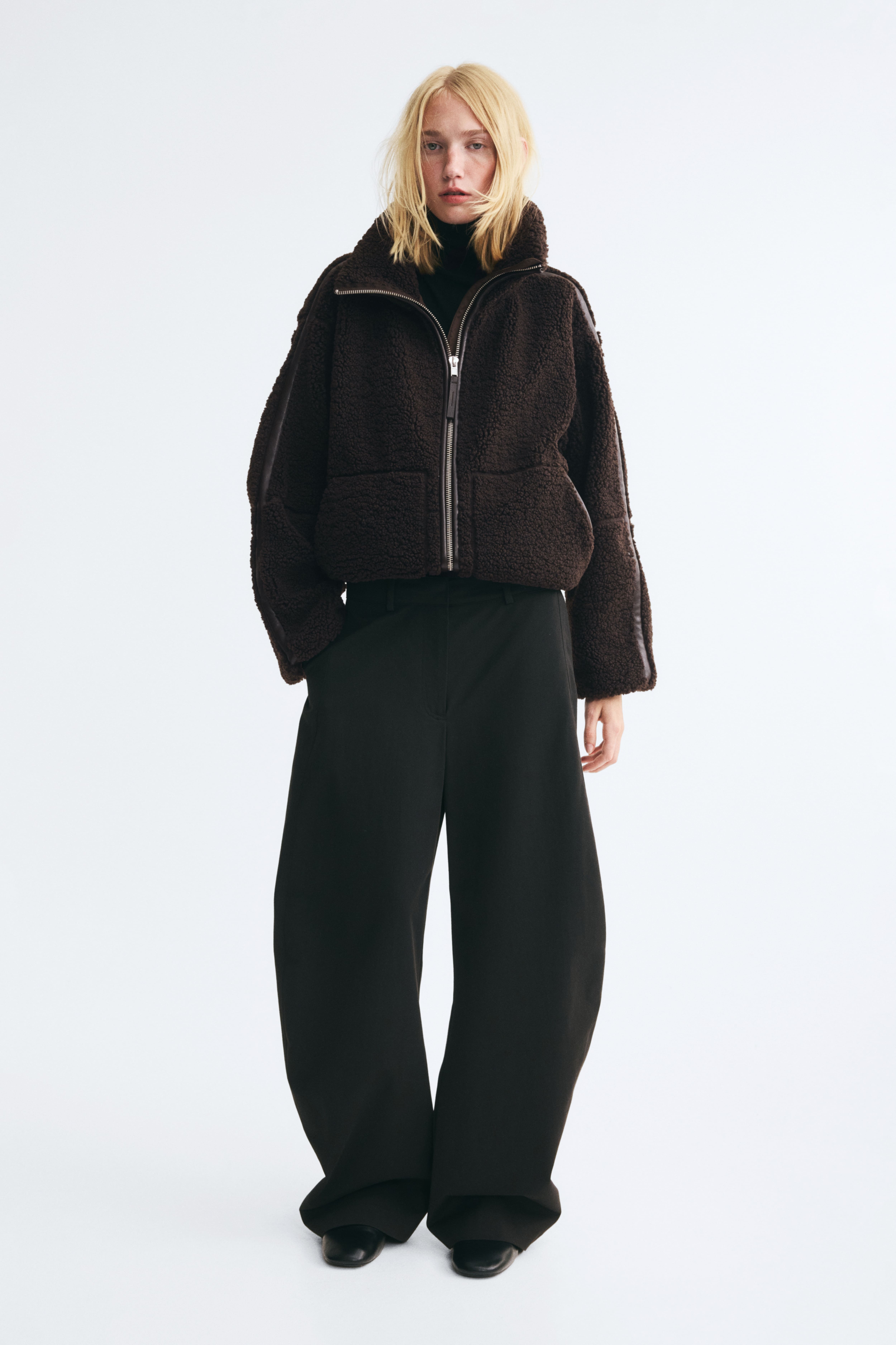 Veste ample en polar