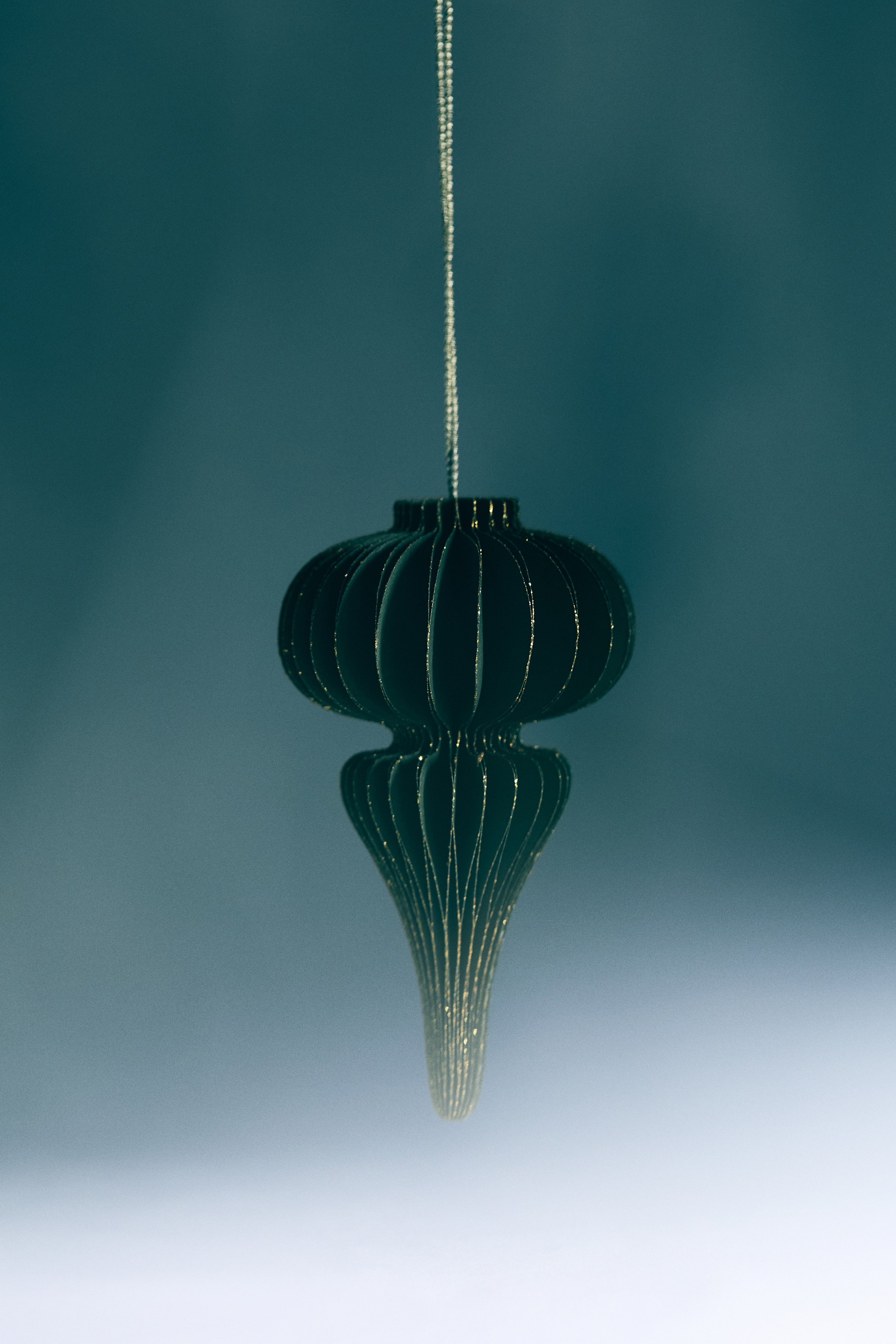 H & M - ペーパークリスマスデコレーション 4個セット - グリーン