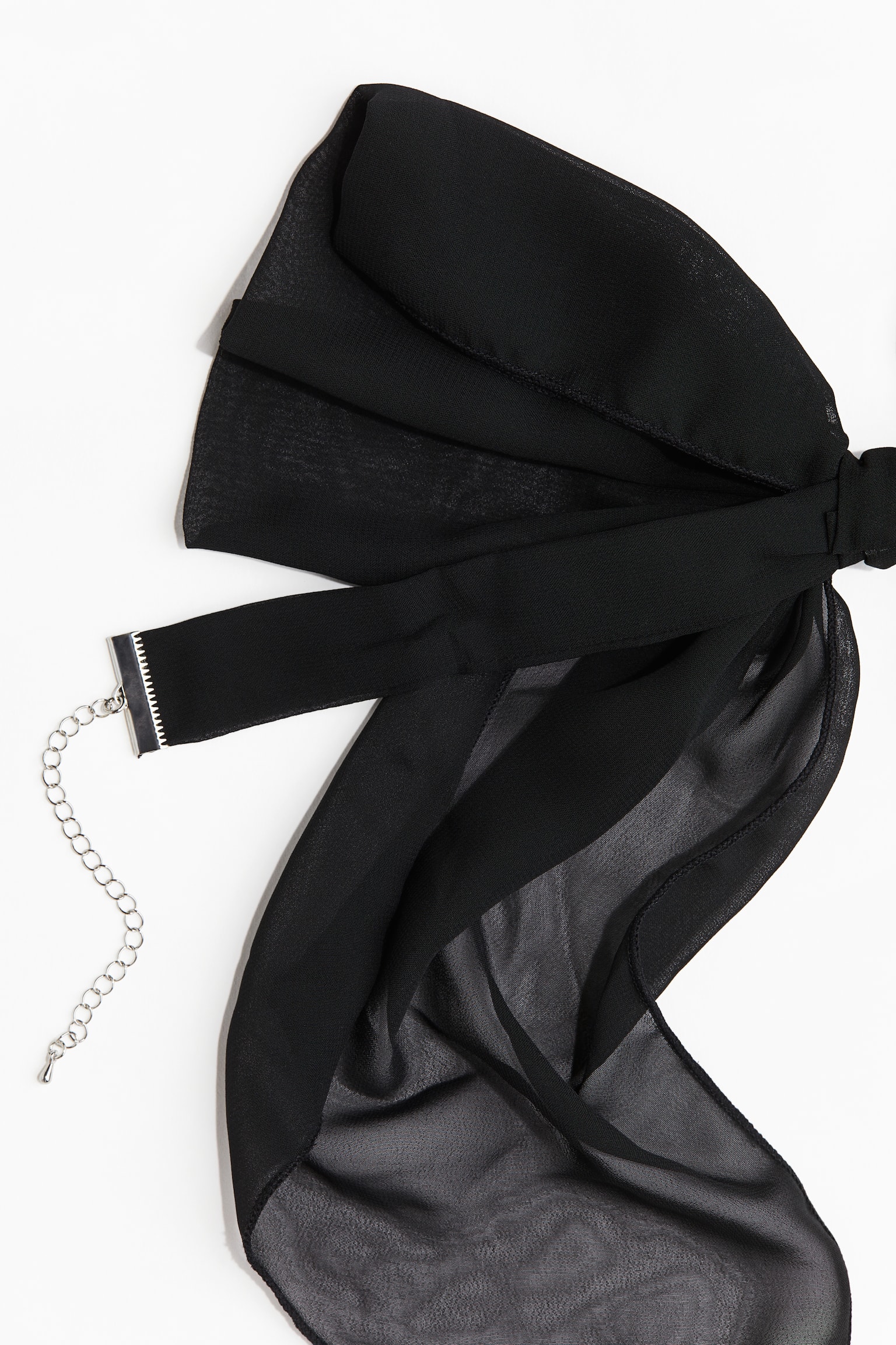 Bow necklace - Black - 4