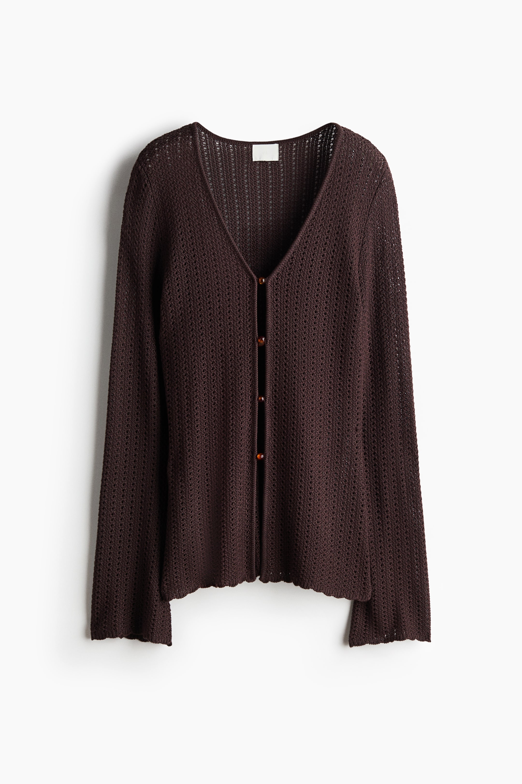Bead-Detail Crochet-Look Top