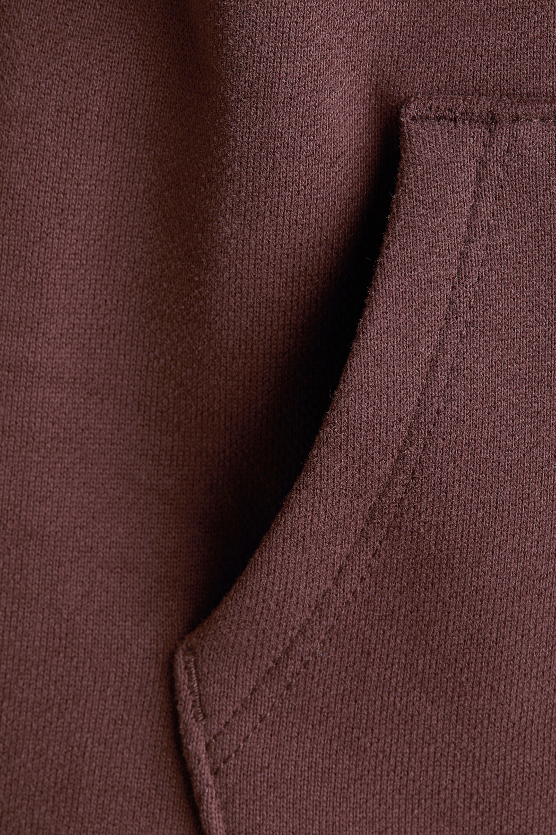 Hooded Cotton Sweatshirt Jacket