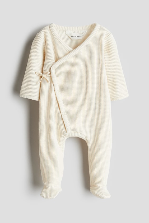 Детские комбинезоны H&M Waffled Cotton Jumpsuit
