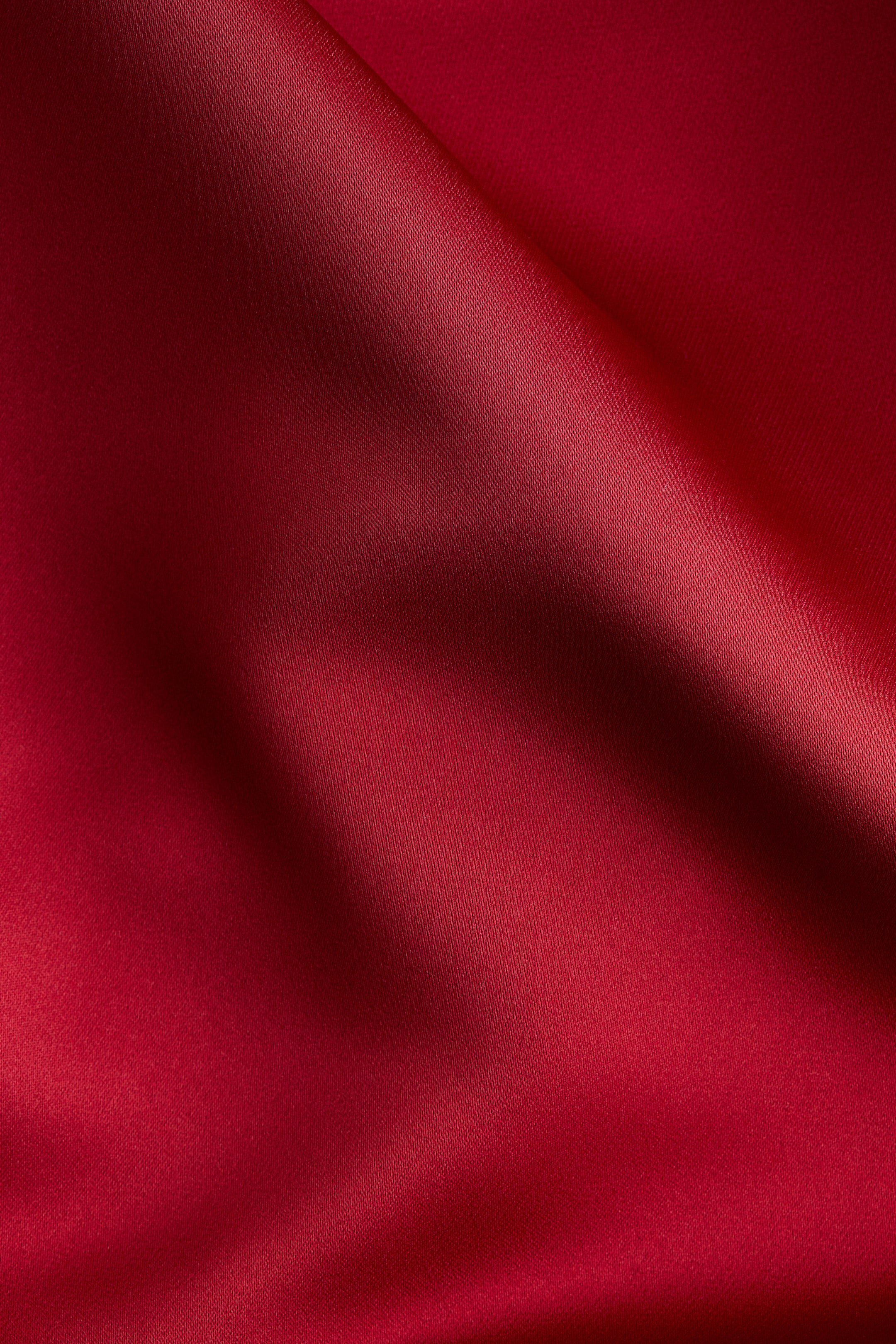 View larger image: Satin Dress - Dark red - Ladies | H&M US 5