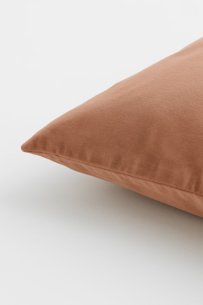 Velvet cushion cover - Light brown/Light grey/Light beige/Light blue/dc - 3