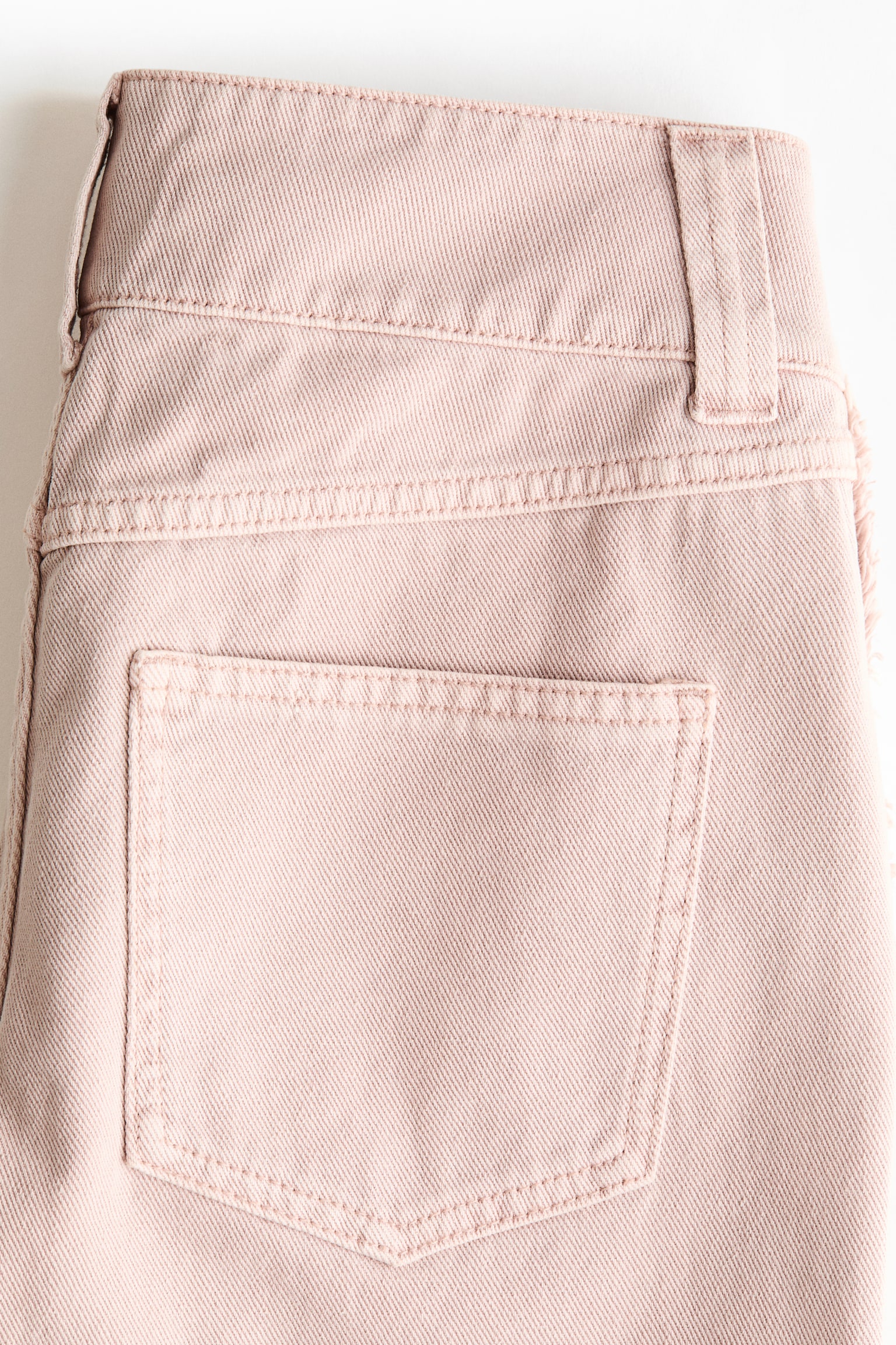 フレイドトリムデニム - パウダーピンク/デニムグレー - 2