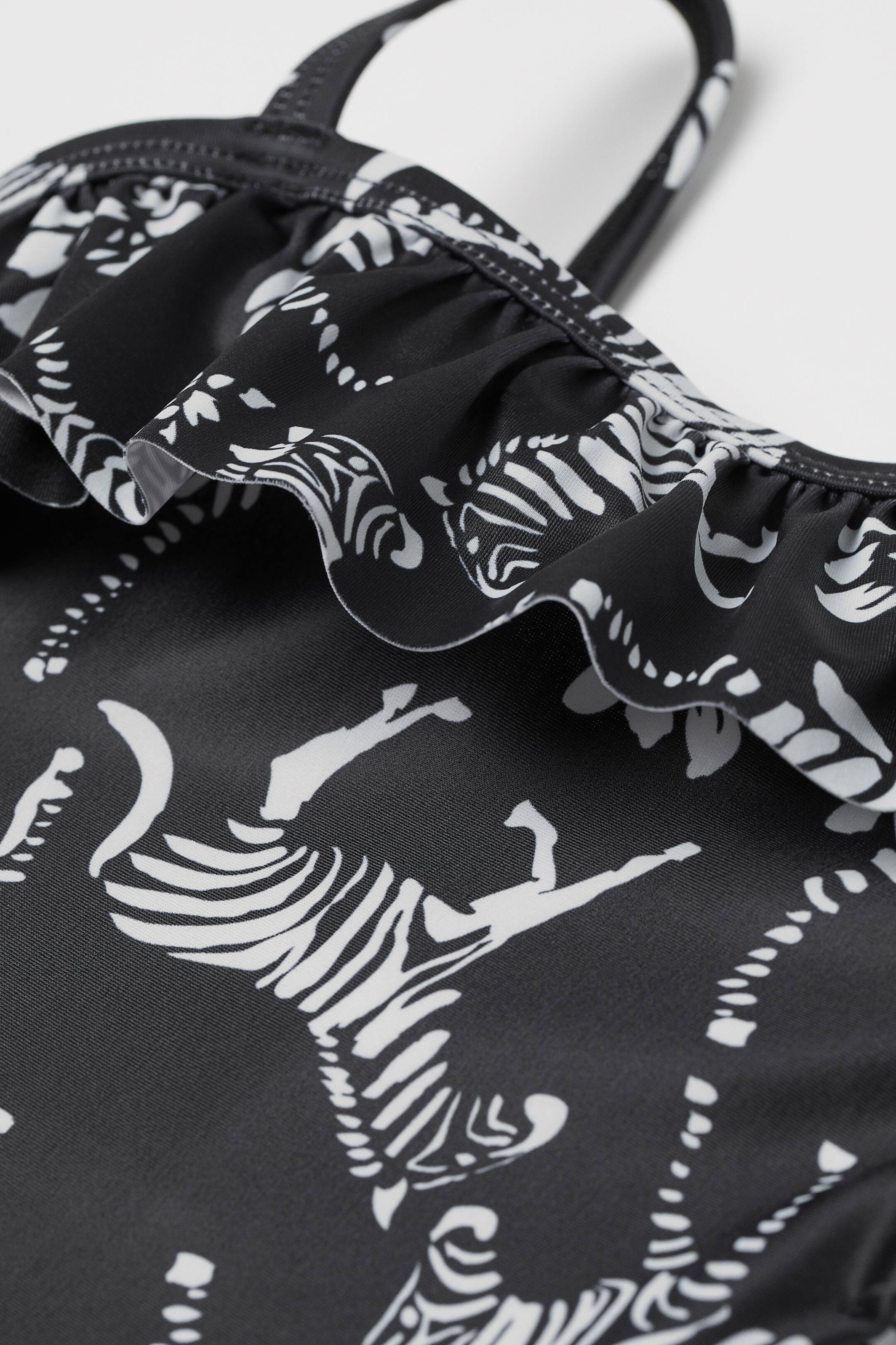 Größeres Bild ansehen: Badeanzug mit Volant - Schwarz/Zebras - Kids | H&M DE 2