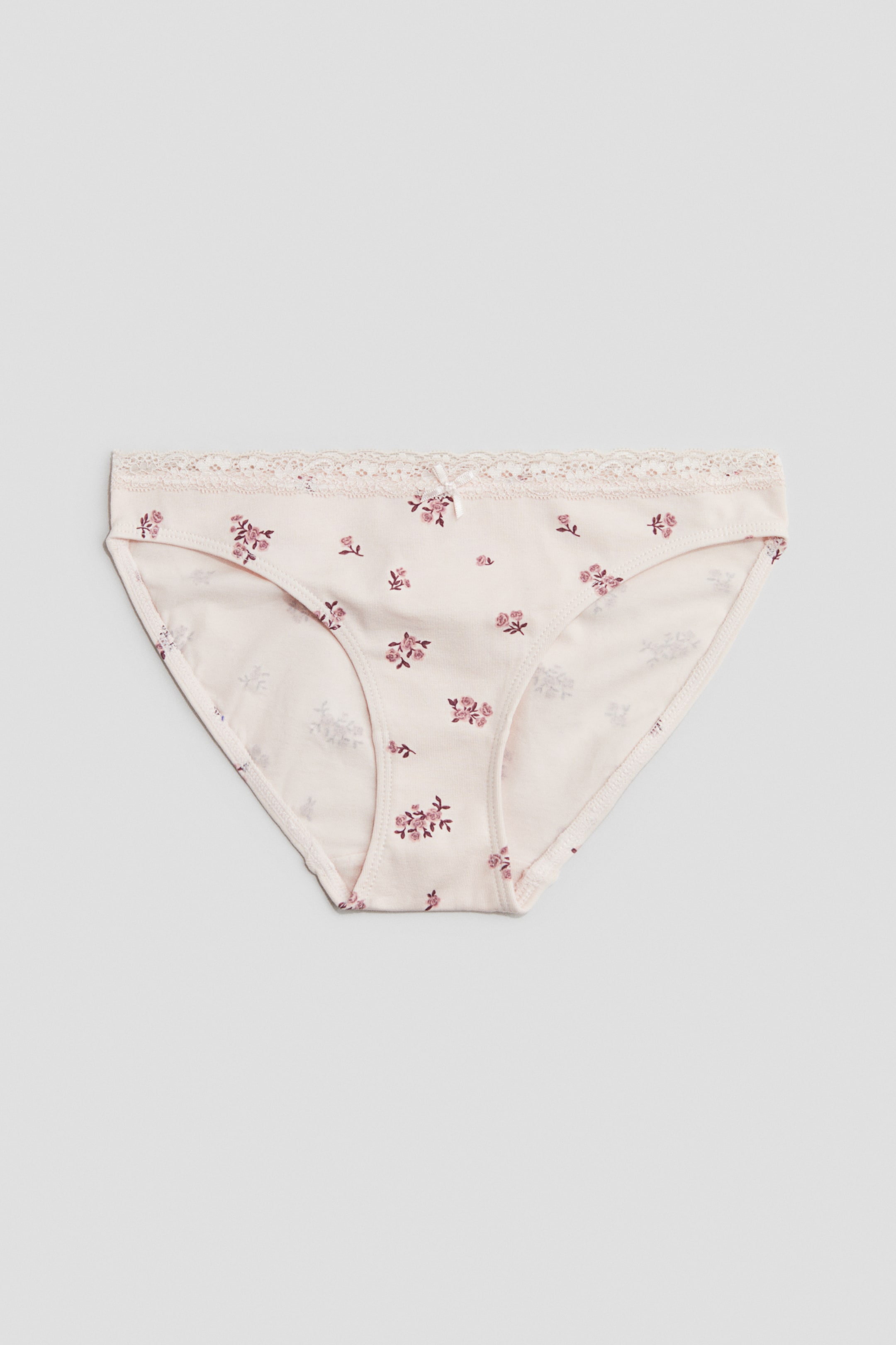 Visualizza immagine più grande: Slip in cotone 3 paia - Rosa chiaro/fiori - BAMBINO | H&M IT 2