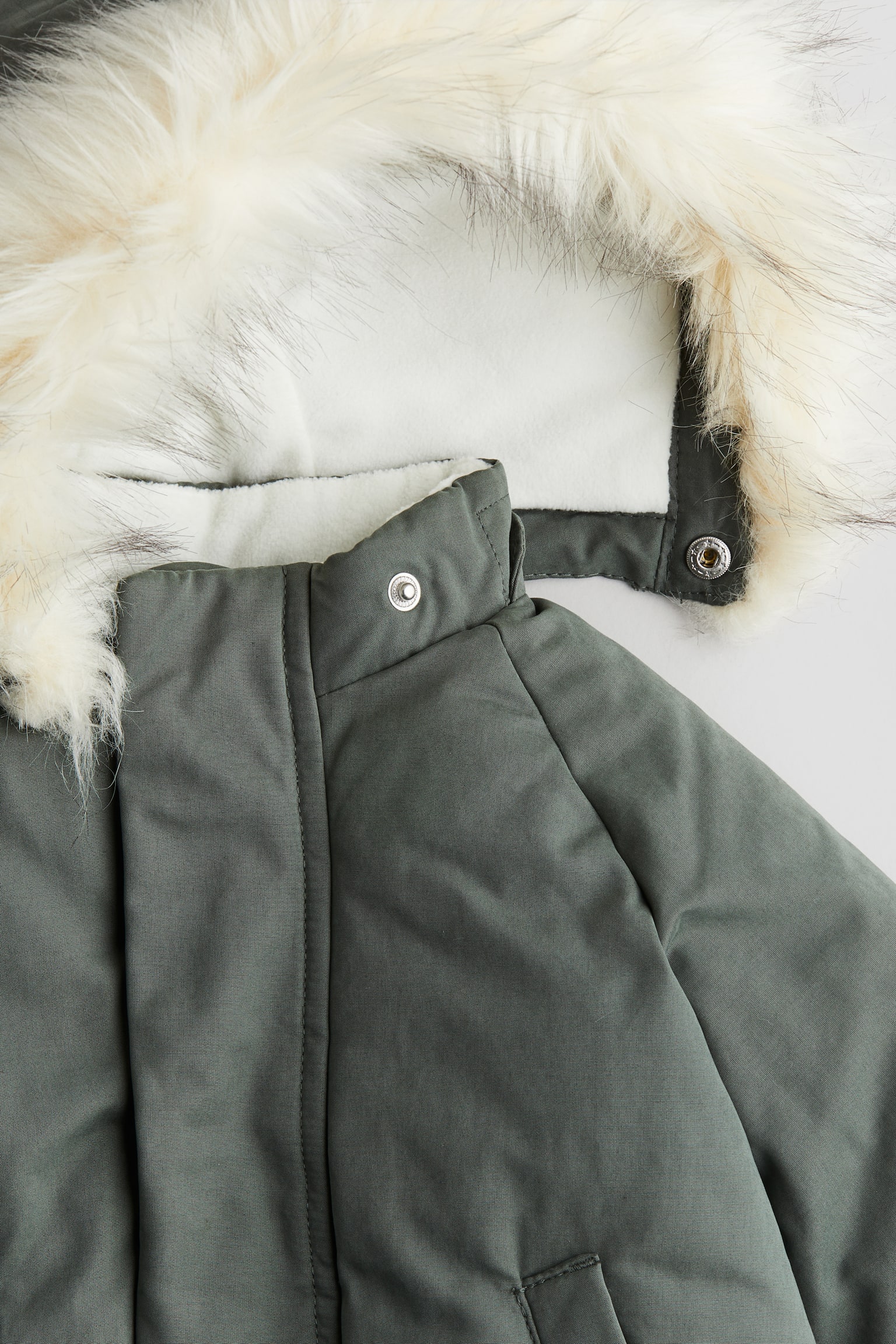 Padded parka - Khaki green/Grey/Light pink - 2