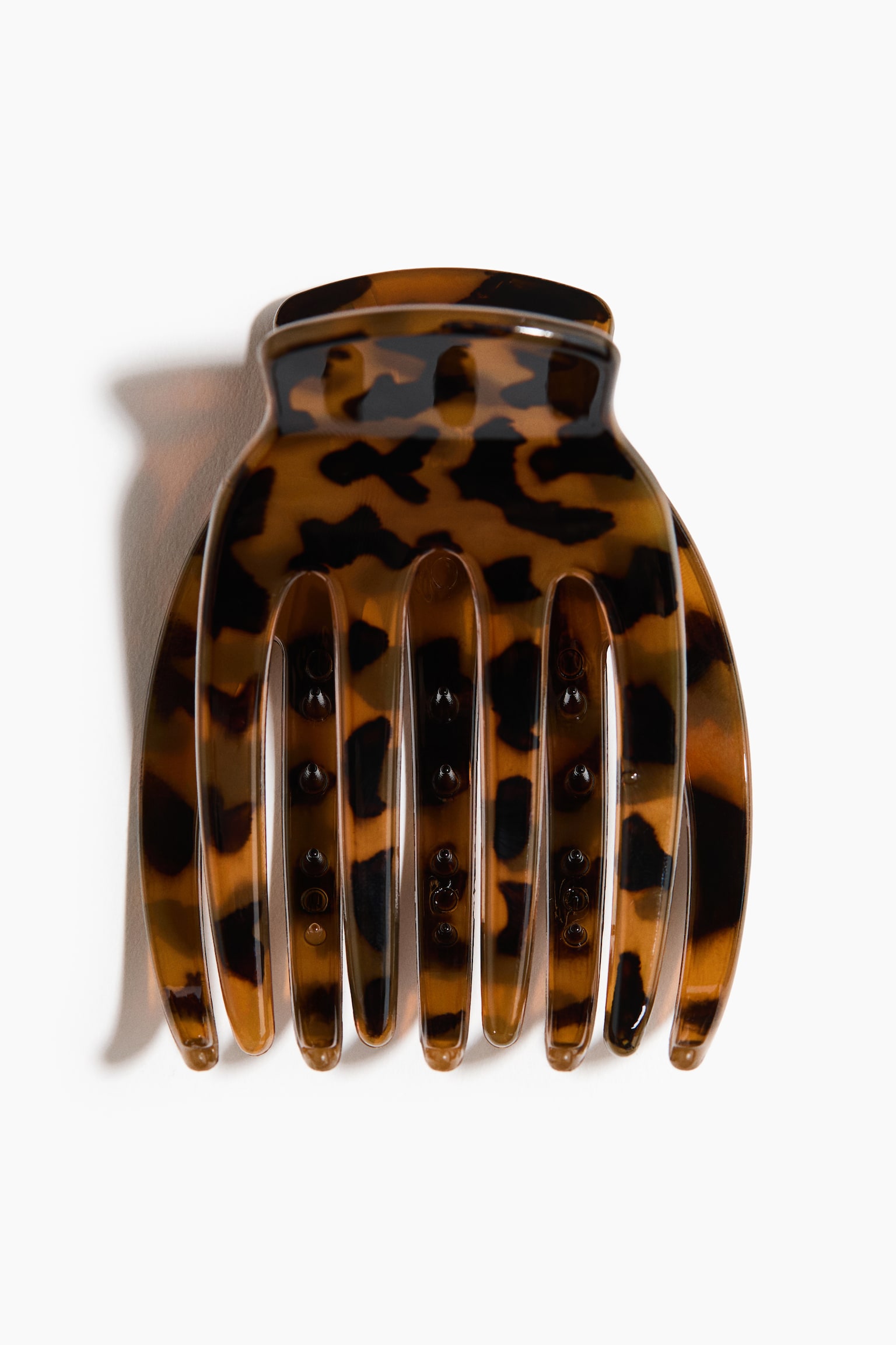 Flat hair claw - Brown/Tortoiseshell pattern