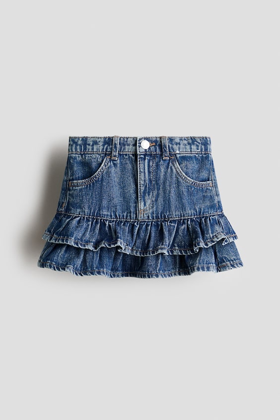 Детские юбки H&M Denim Ruffle Skirt