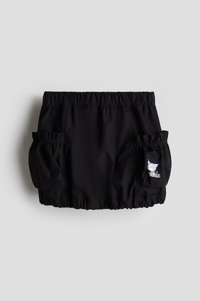 プリントディテール パフィスカート