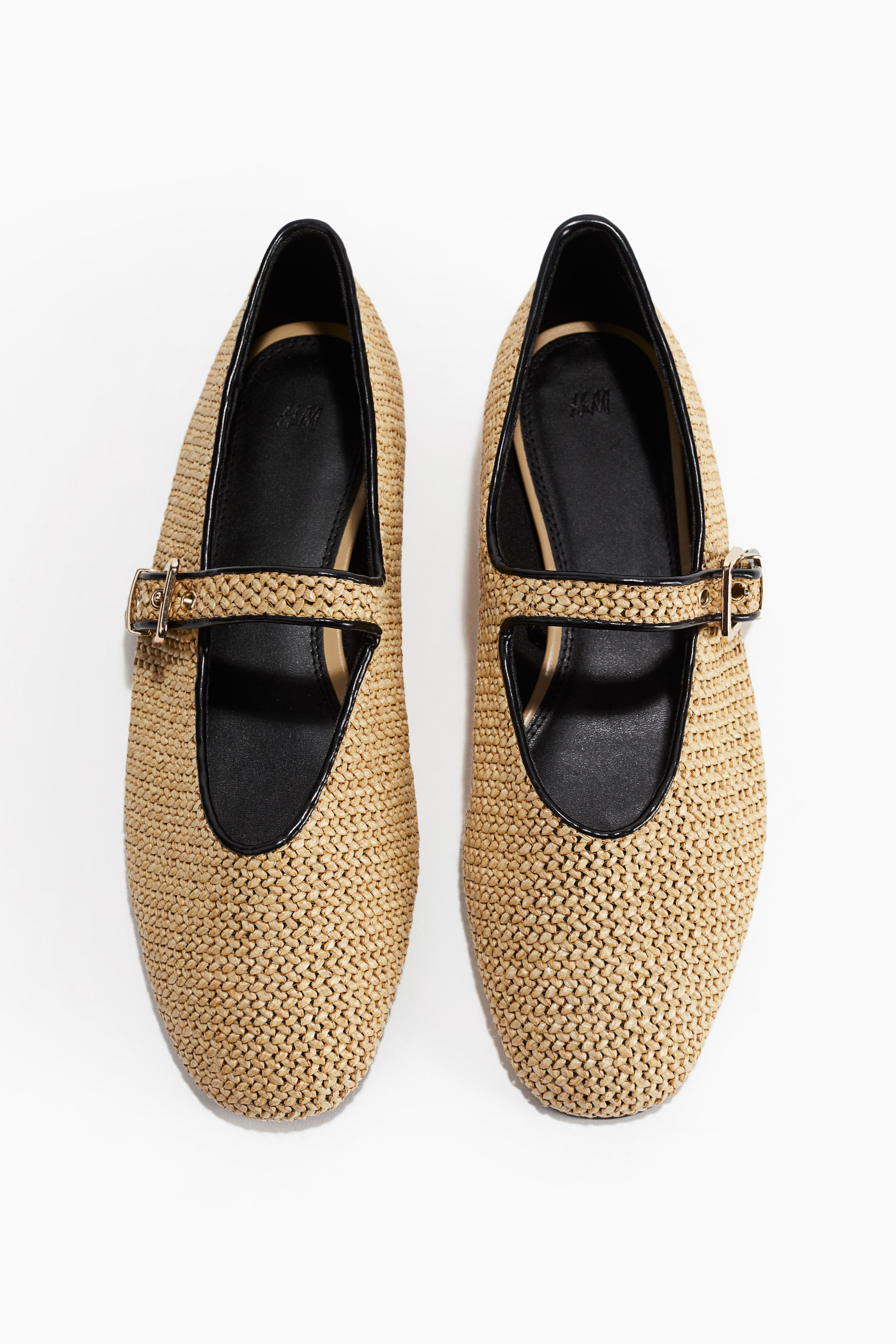 Braided ballet pumps