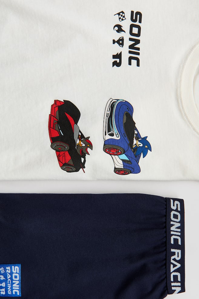 Printed pyjamas - White/Sonic the Hedgehog/Black/Batman - 2