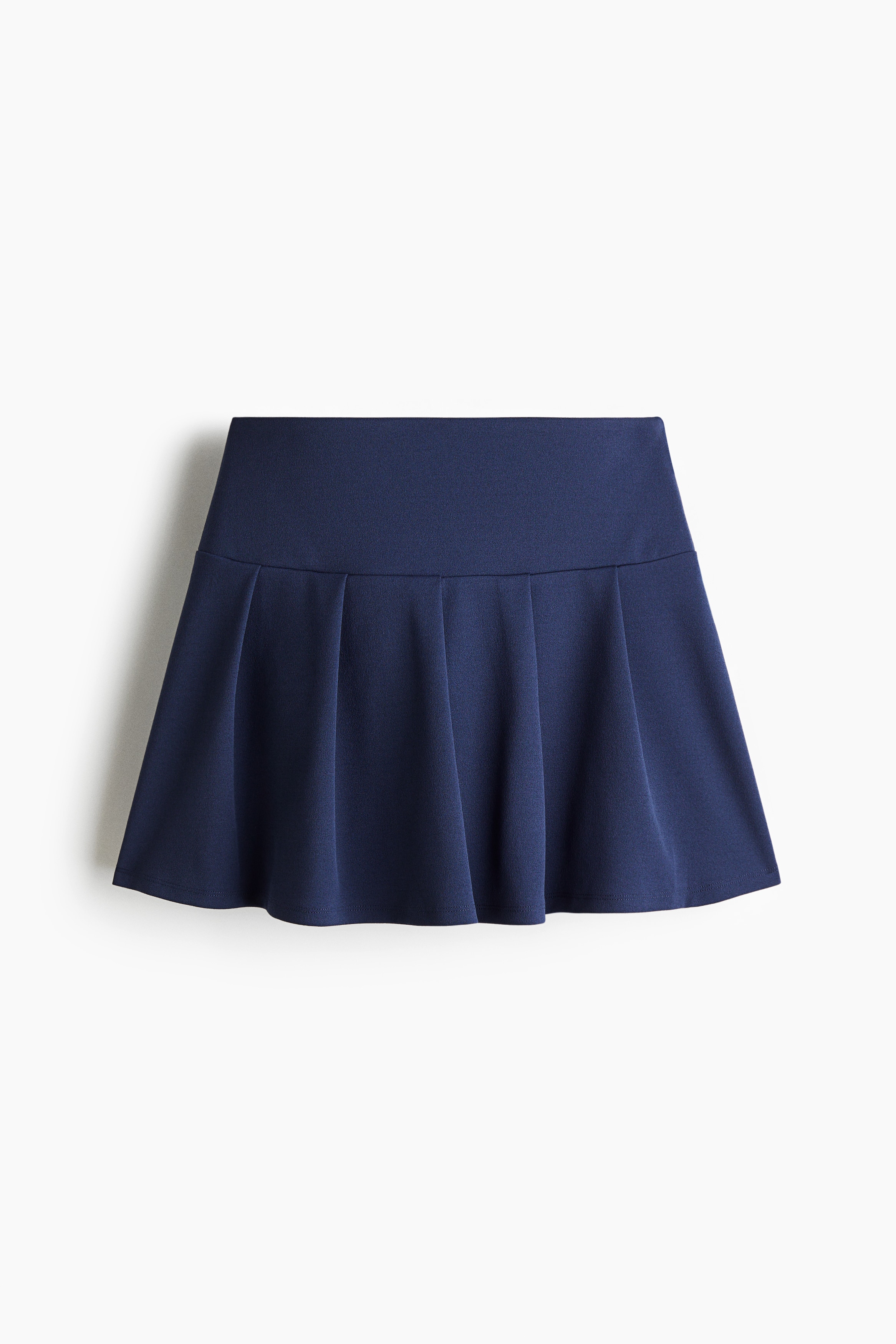 Pleated skort - Dark blue