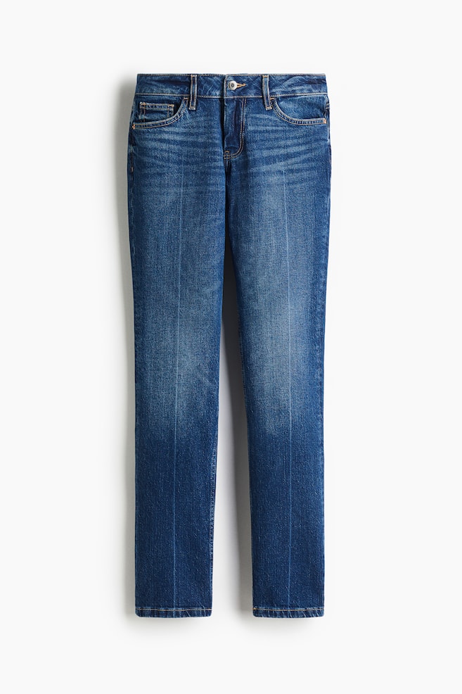Slim Regular Jeans - Dunkles Denimblau - 1