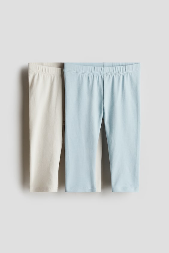 Детские леггинсы H&M 2-Pack Supersoft Cotton Jersey Leggings