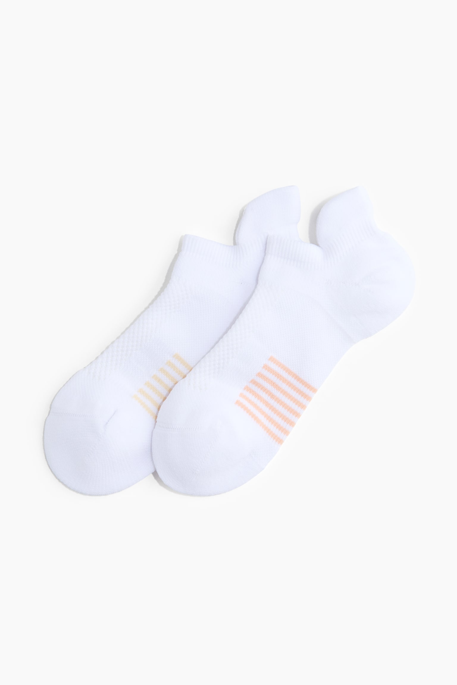 Lot de 2 paires de chaussettes de tennis DryMove™ - Blanc/rayé