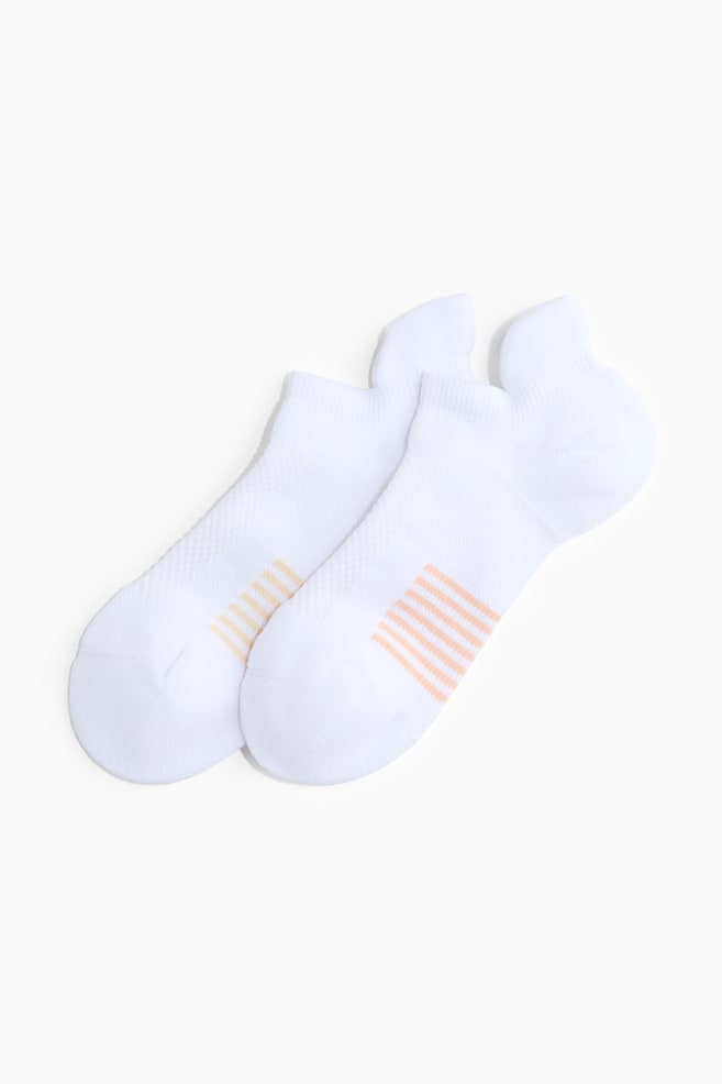 2-Pack Tennis Socks with DryMove™ - White/striped - 1