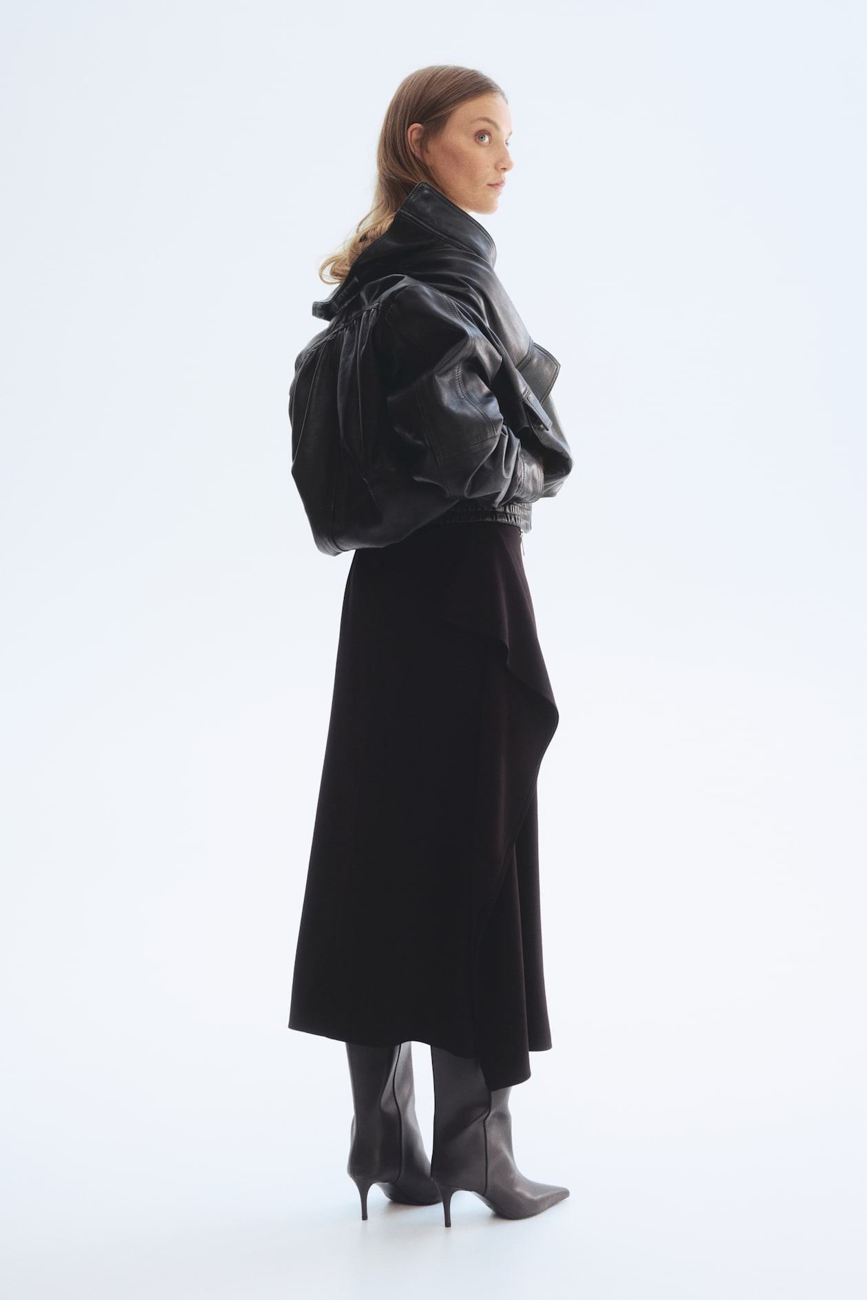 Flounced Midi Skirt - image 3