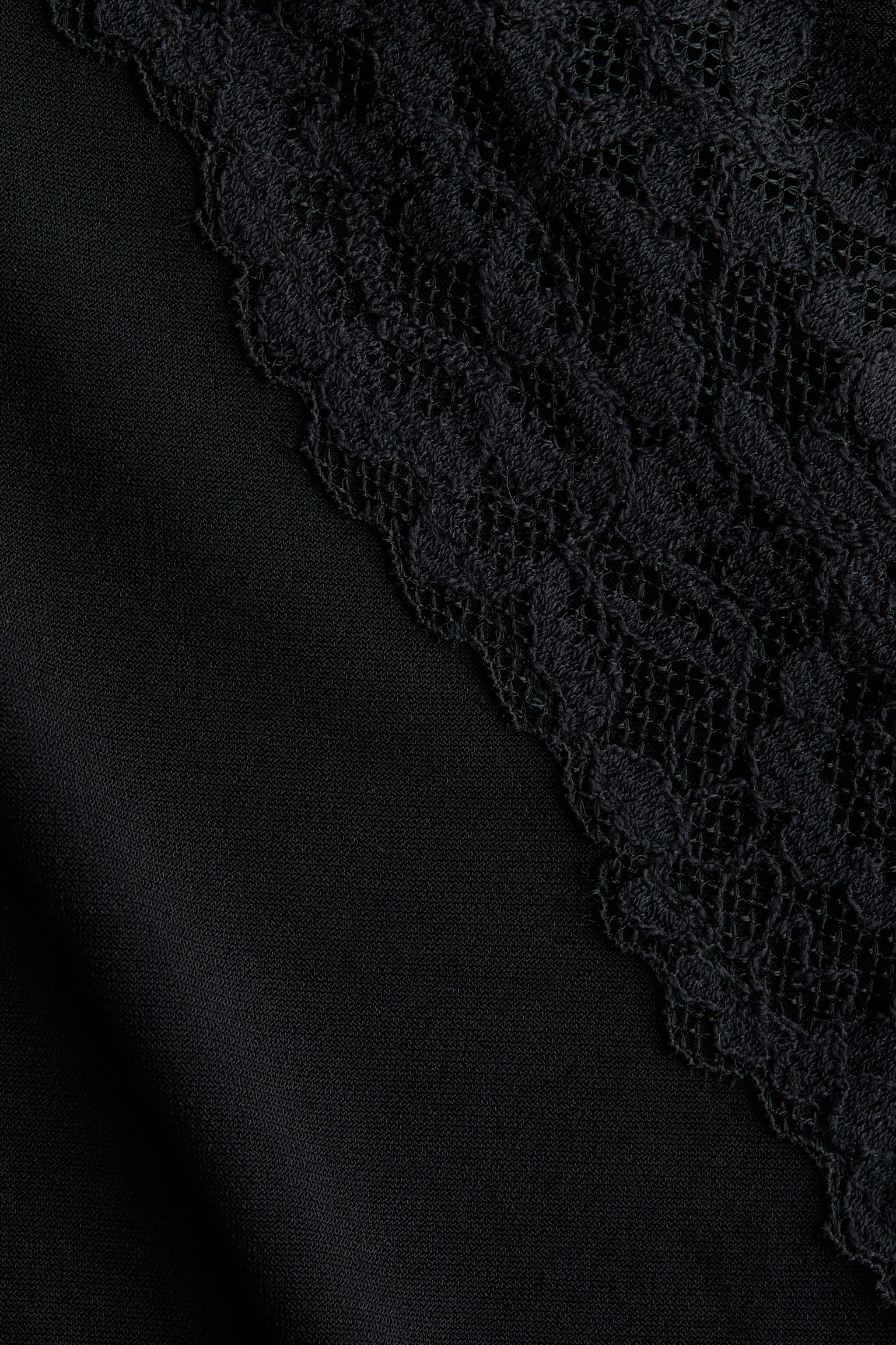 Top z koronką - Czarny/Dark plum purple/Black - 2