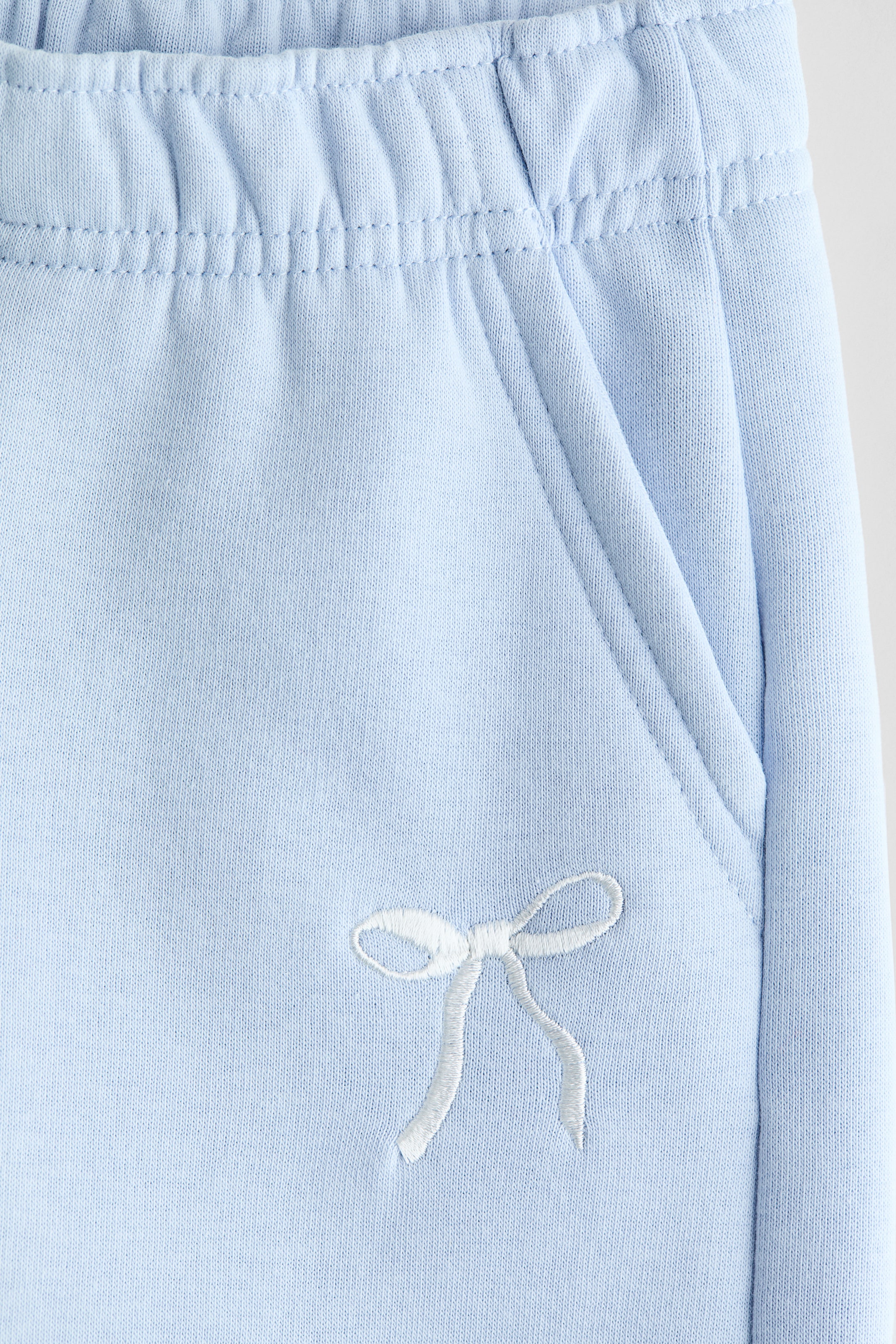 Ingrandisci l'immagine: Joggers in felpa a gamba dritta - Azzurro/fiocco - BAMBINO | H&M CH 2