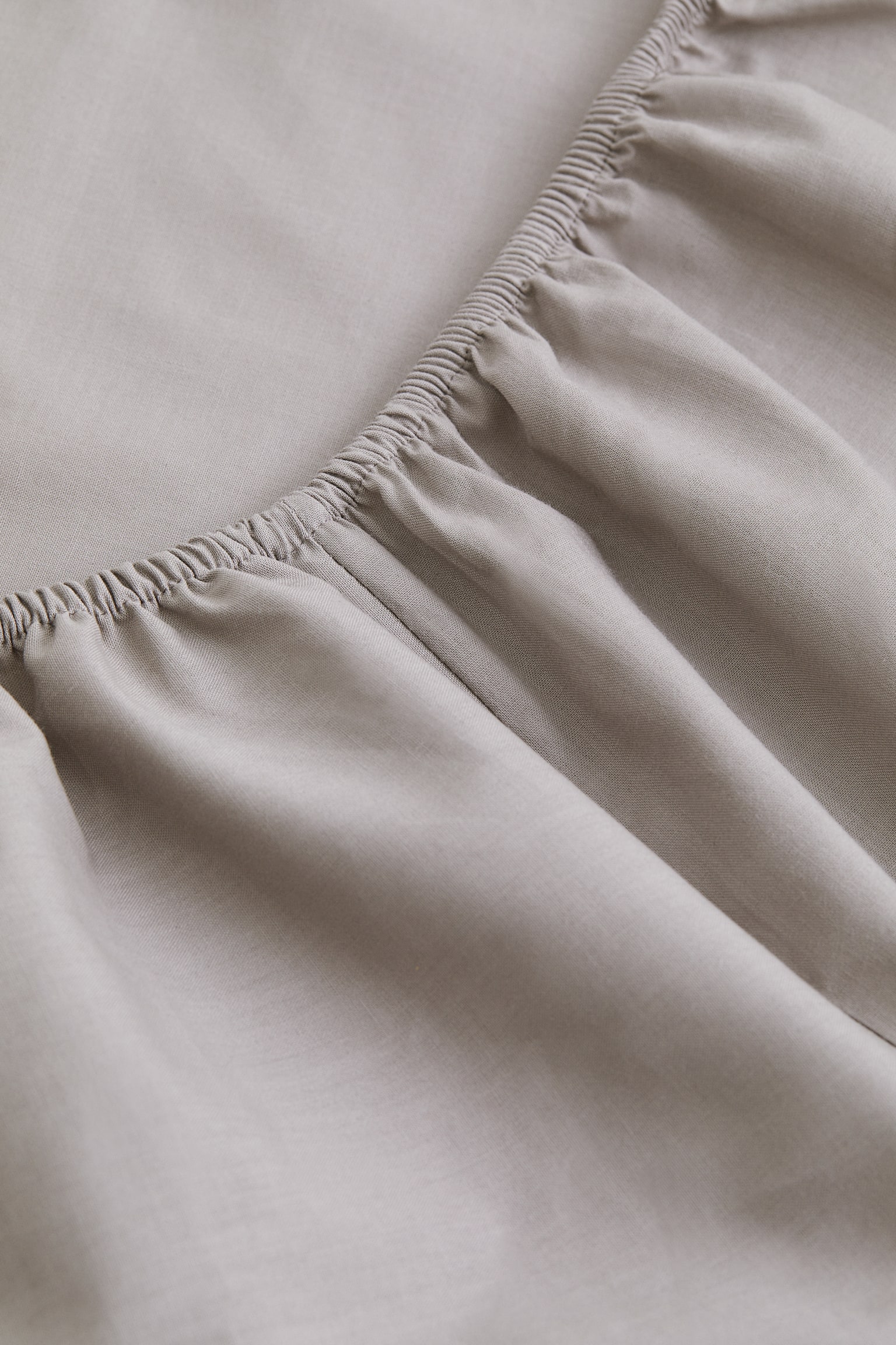 Fitted cotton sheet - Greige/Light mole/White/Light grey/Anthracite grey/Light beige - 2