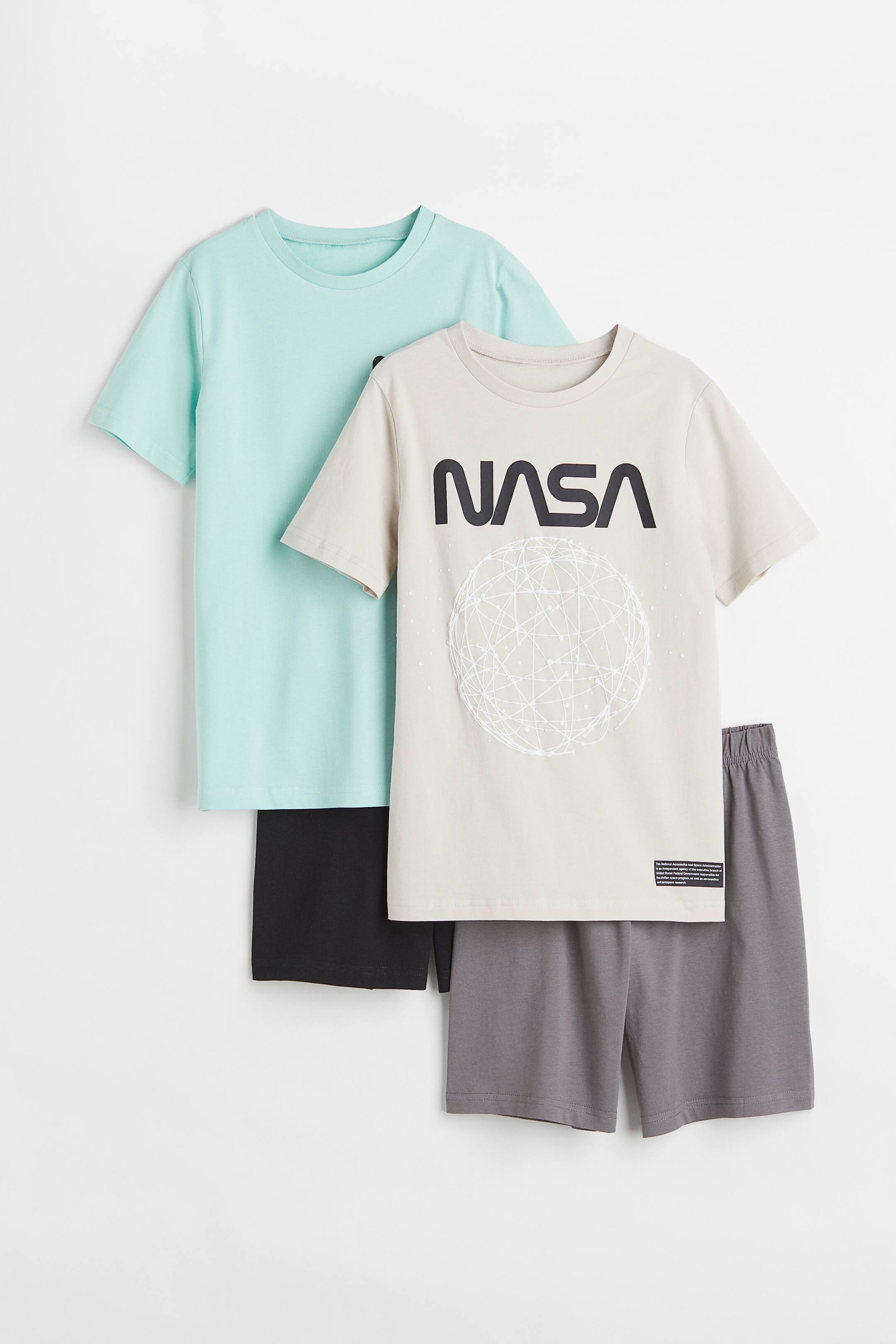 Prikaži veću sliku: Dva kompleta za spavanje od žerseja - Svetlobež/NASA - Kids | H&M RS 1