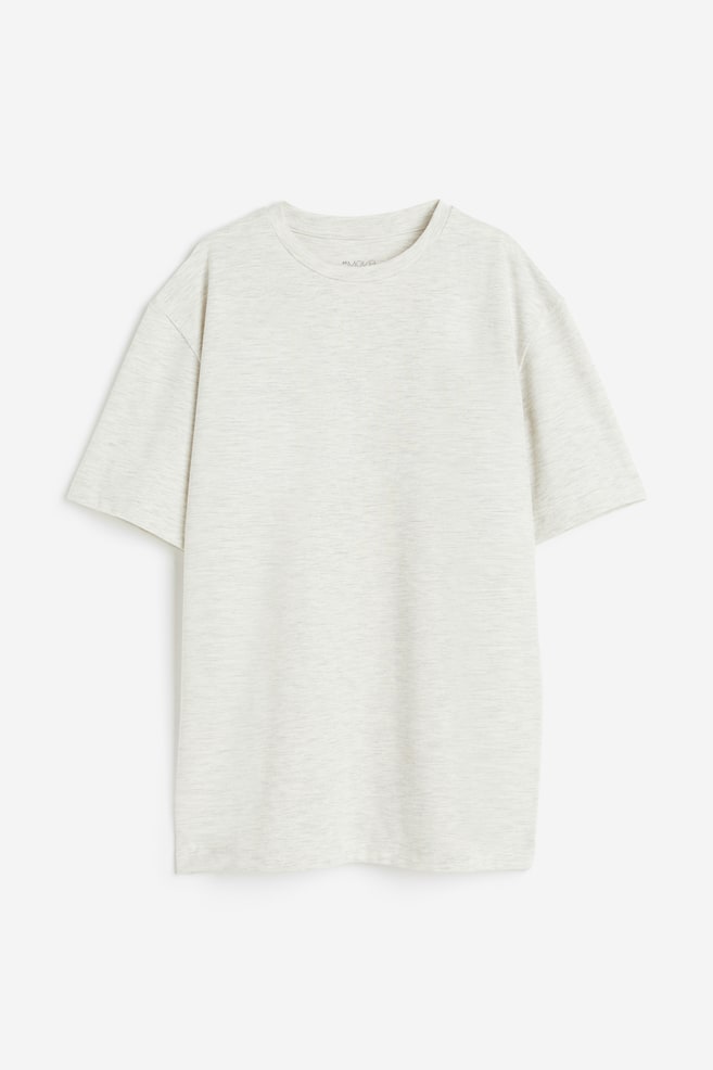 DryMove™ Printed sports T-shirt - Light grey marl - 1