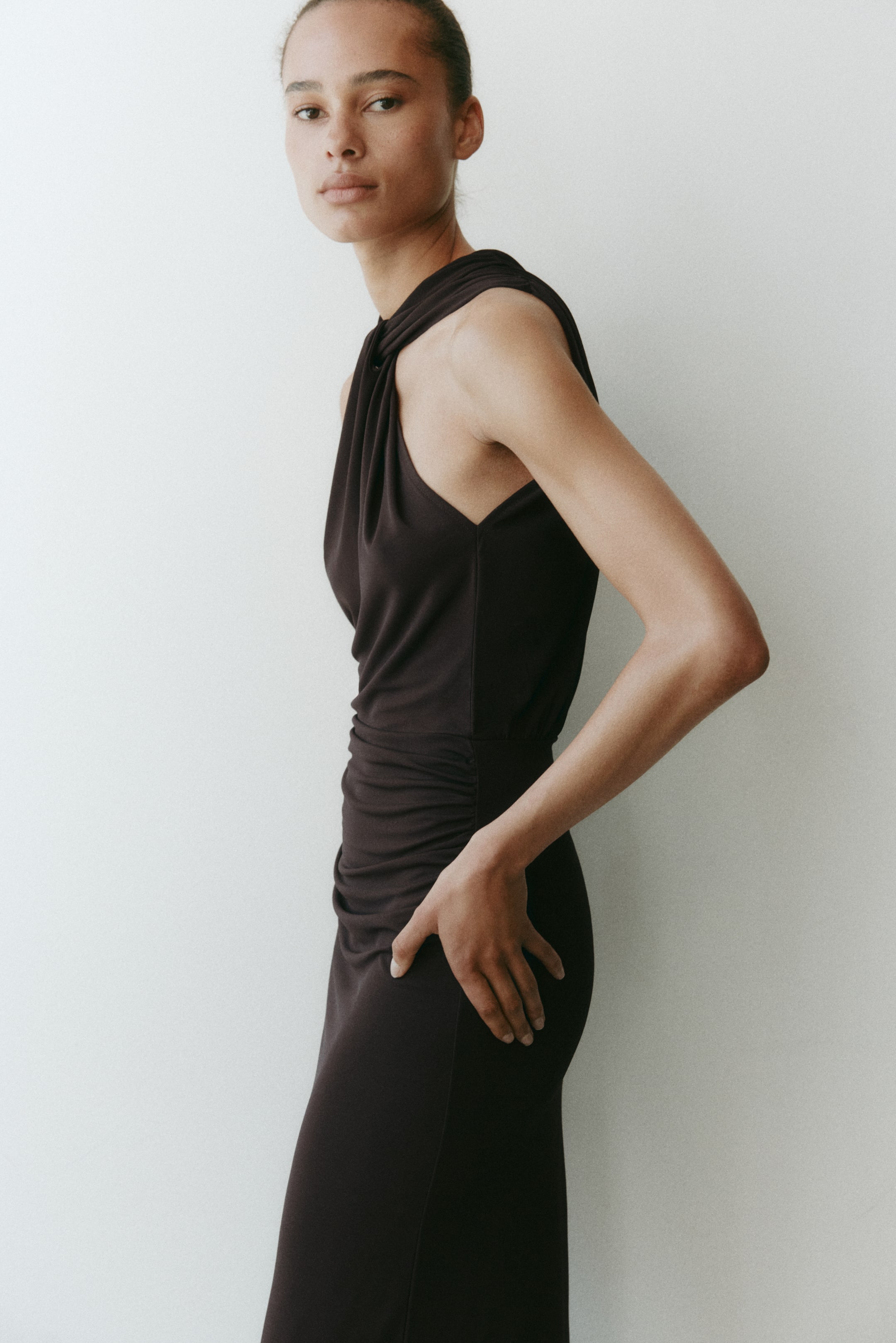Draped Jersey Dress