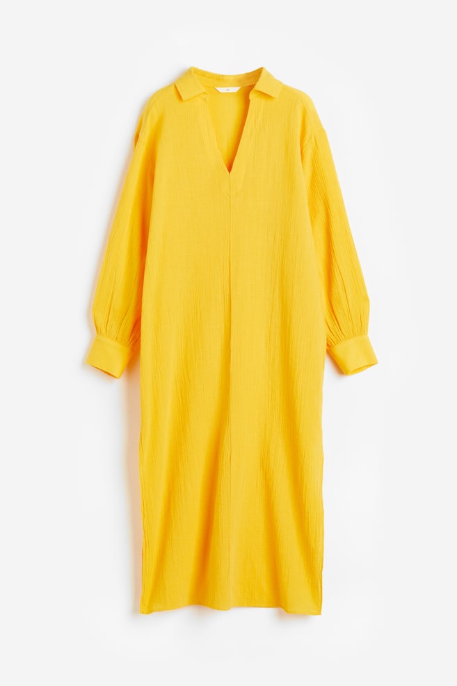 Collared dress - Yellow - 2