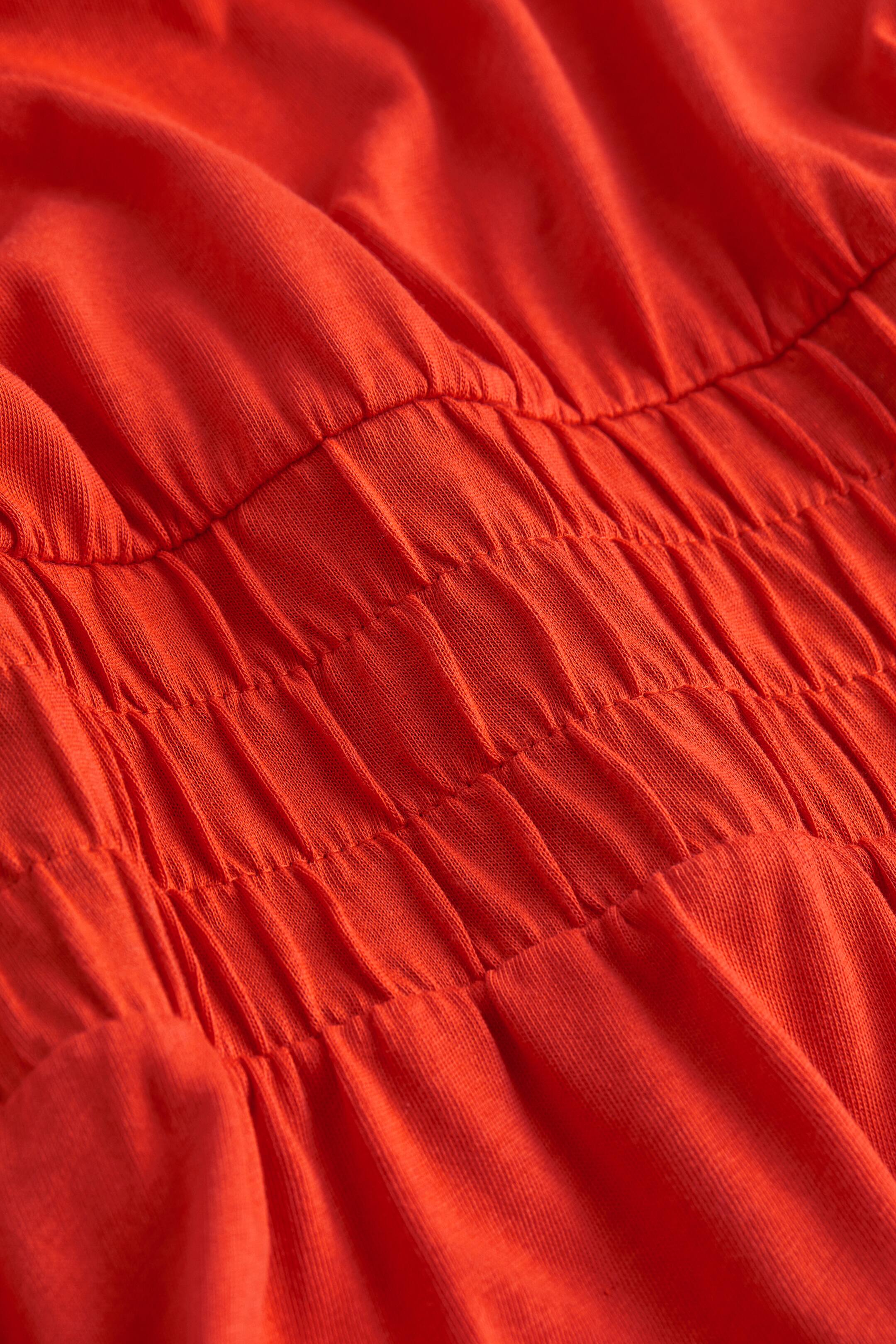Robe Smockée En Soie Rouge Janie Et Jack - Taille 6-12 Mois (Neuve Avec étiquettes)
