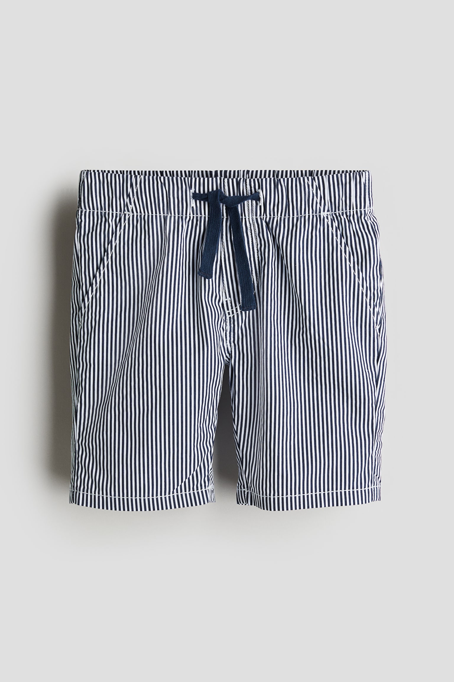 Cotton shorts - Dark turquoise/Striped/Navy blue/Beige - 1