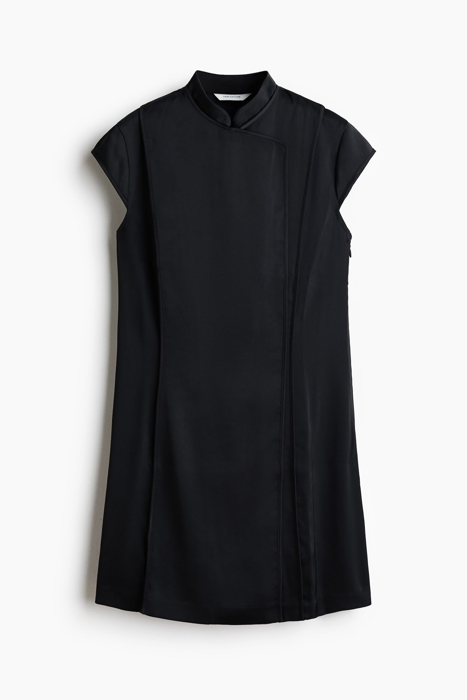 Wrap mini dress - Black