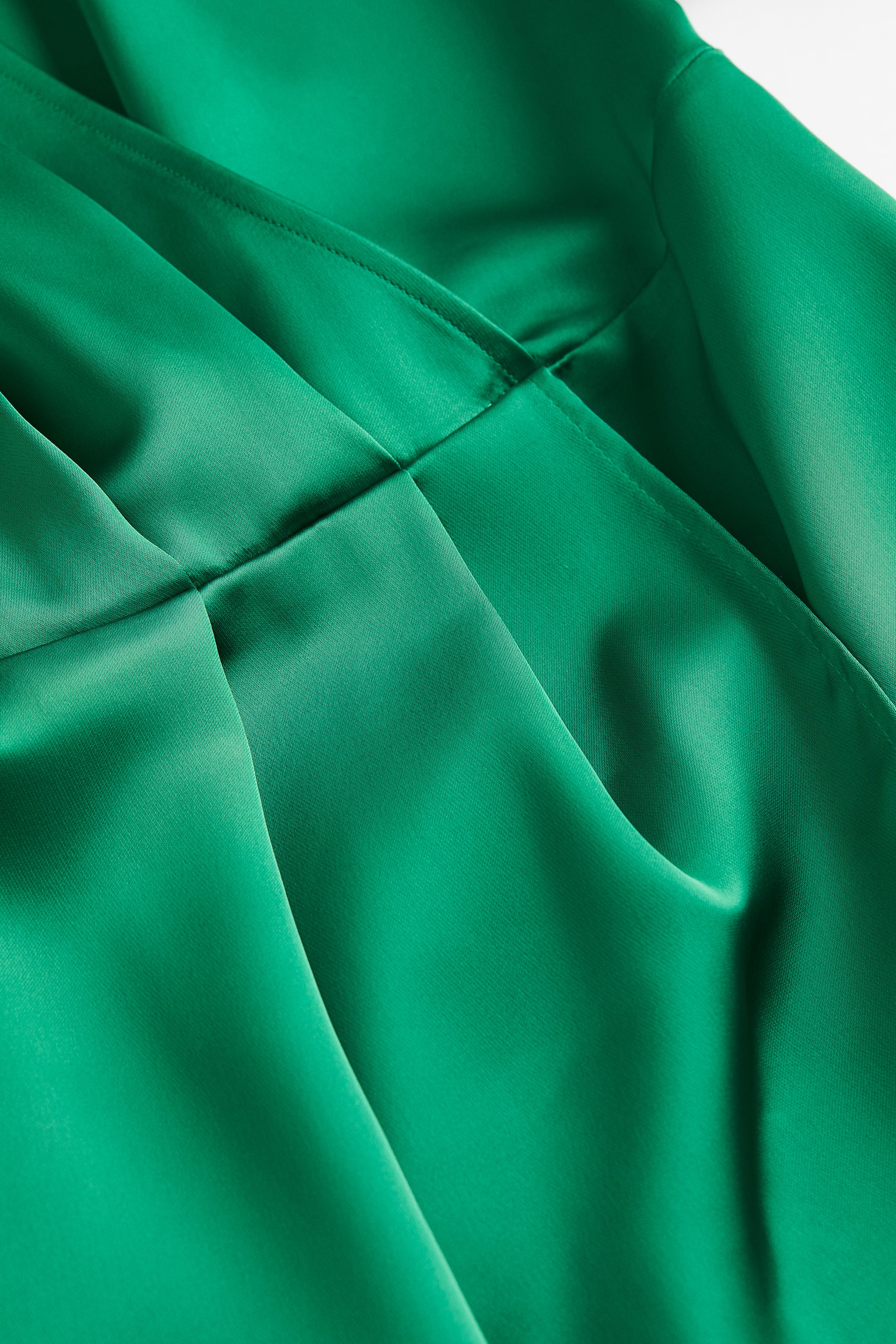 Robe portefeuille en satin - Vert/Bleu clair/Noir/Noir/fleuri/Jaune clair - 2