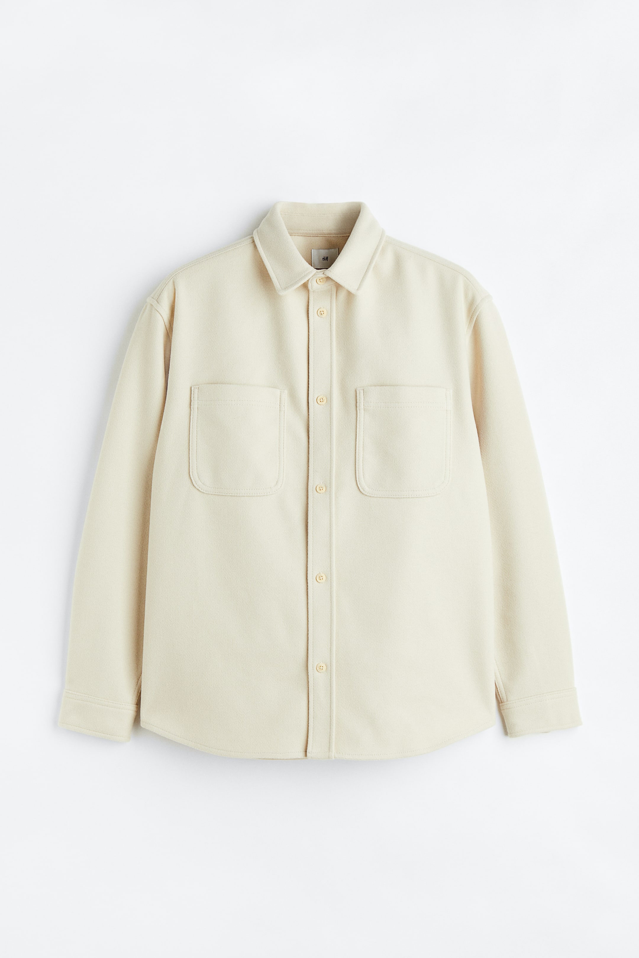 Ampliar la imagen: Sobrecamisa Relaxed Fit - Crema - Men | H&M MX 1